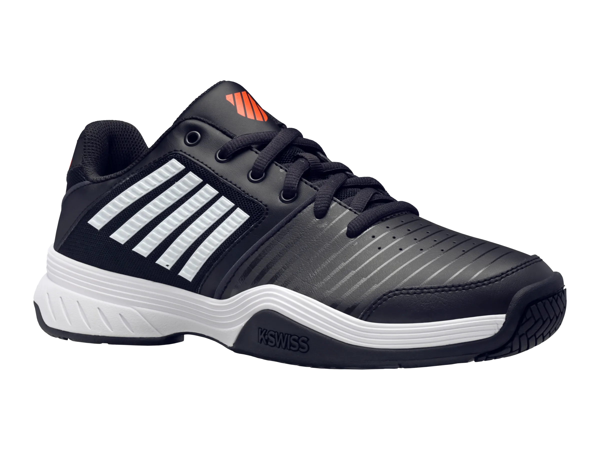 05443-043-M | COURT EXPRESS | JET BLACK/WHITE/SPICY ORANGE