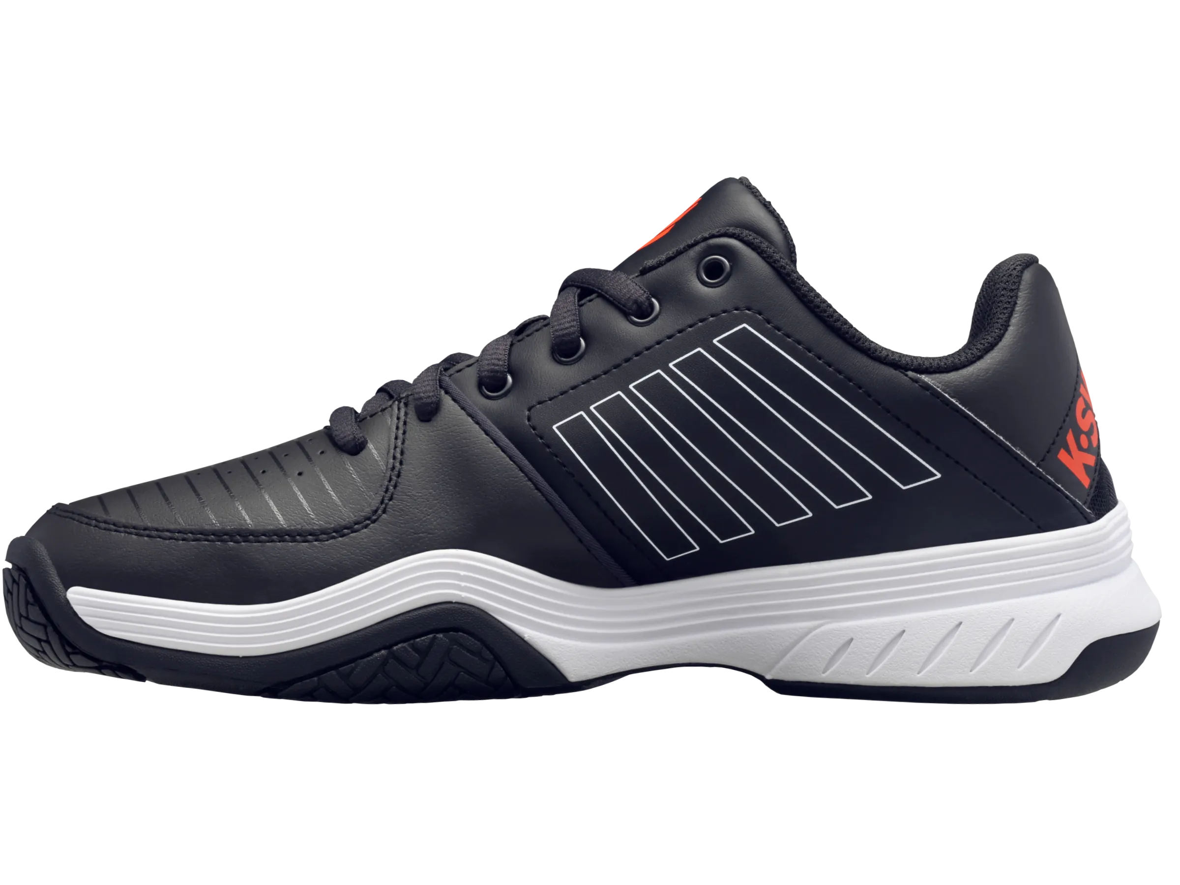 05443-043-M | COURT EXPRESS | JET BLACK/WHITE/SPICY ORANGE