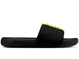 08951-771-M | SLIDE SANDAL LN X MCLAREN F1 TEAM | BLACK/SAFETY YELLOW