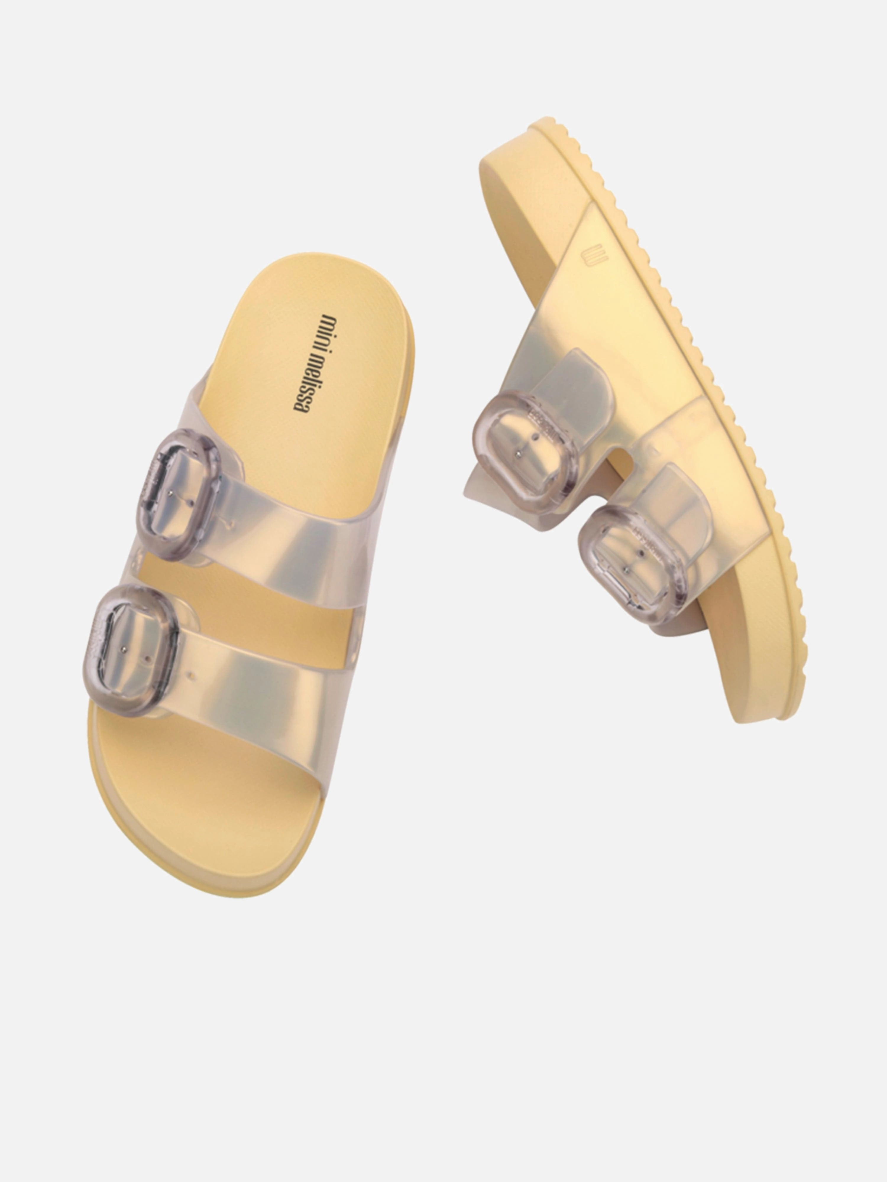 Shop Exclusive Styles Girls Cozy Slide Sandals in Gold Quick-Dry Fabric