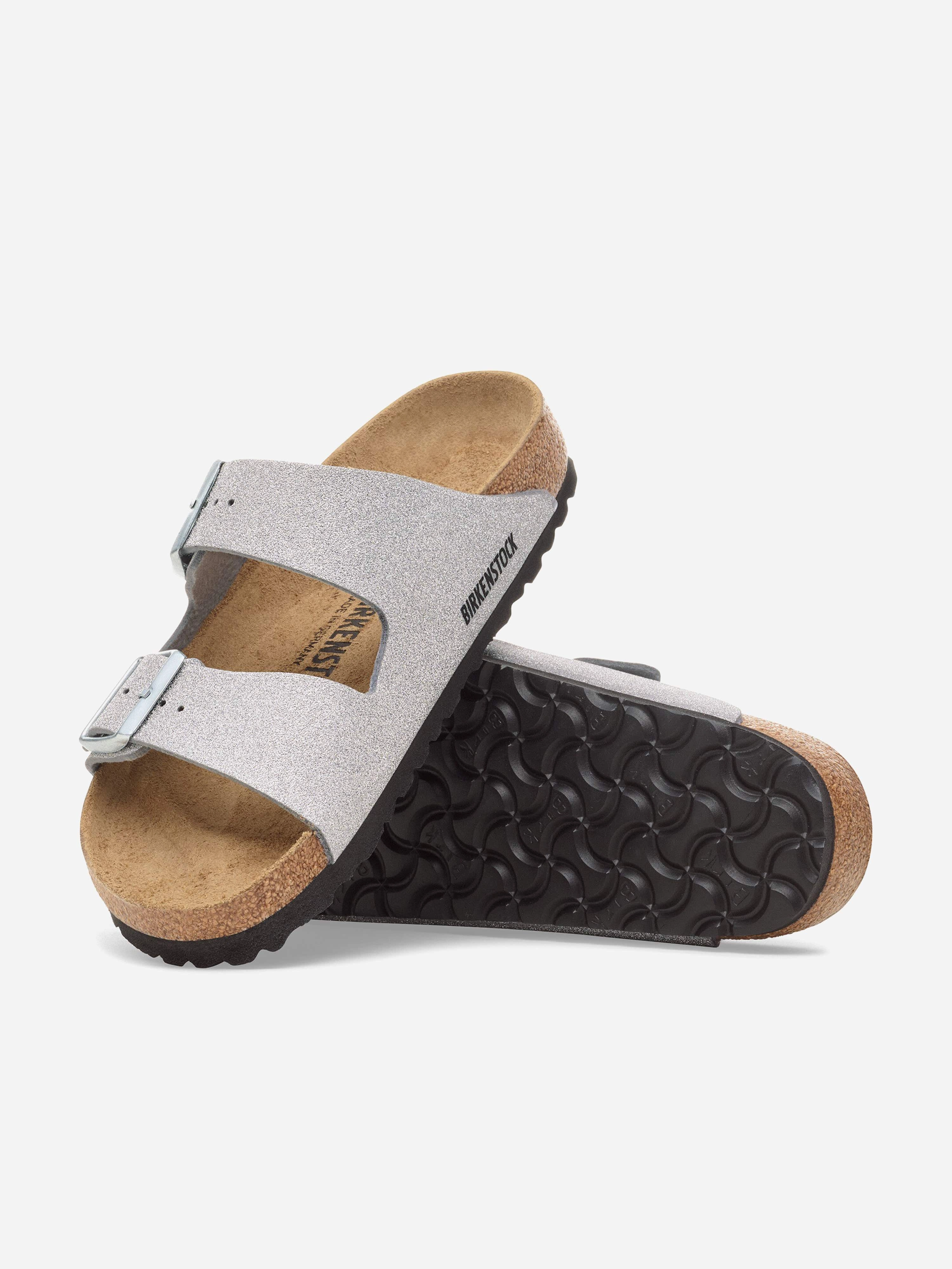 Make It Your Own, Made With Care BIRKENSTOCK Girls Arizona BF Sandals in Silver