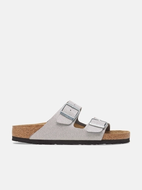 24-hour sale BIRKENSTOCK Girls Arizona BF Sandals in Silver Made to Order Lightweight, Sustainable