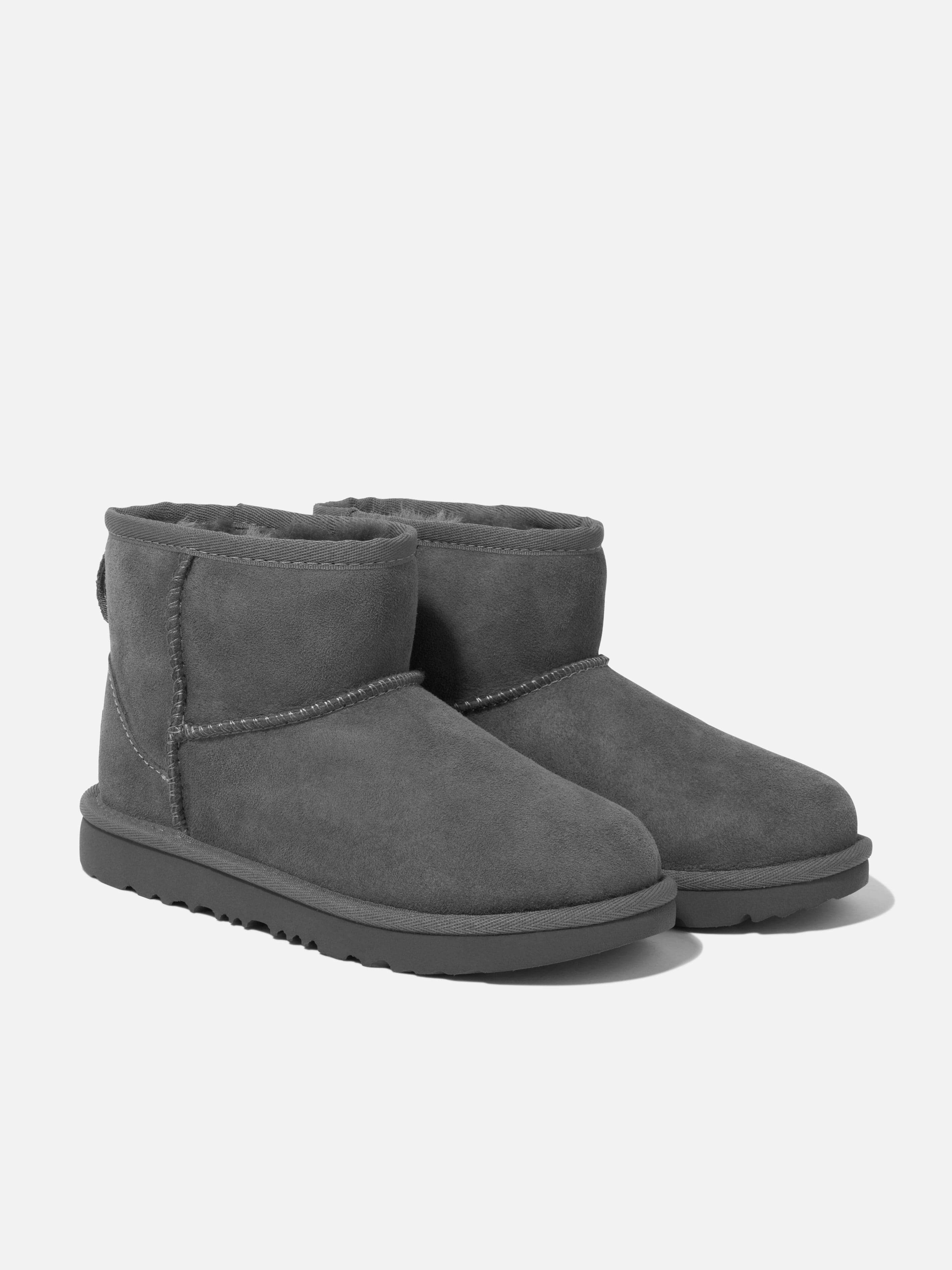 Be Unique, Shop Unique UGG Kids Classic Mini II Boots in Grey Oversized
