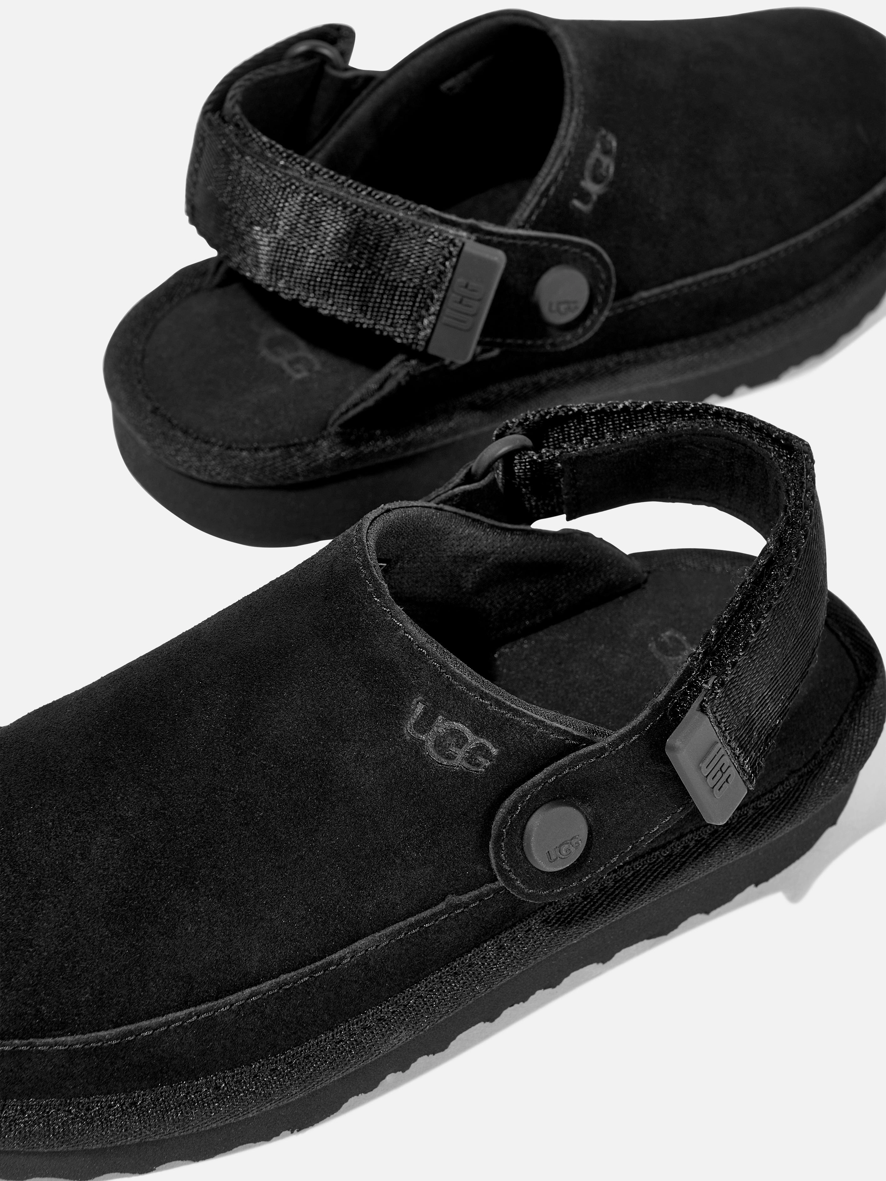 Luxury Tote Bag With Gold Hardware, Lightweight Design UGG Kids Goldenstar Clog in Black