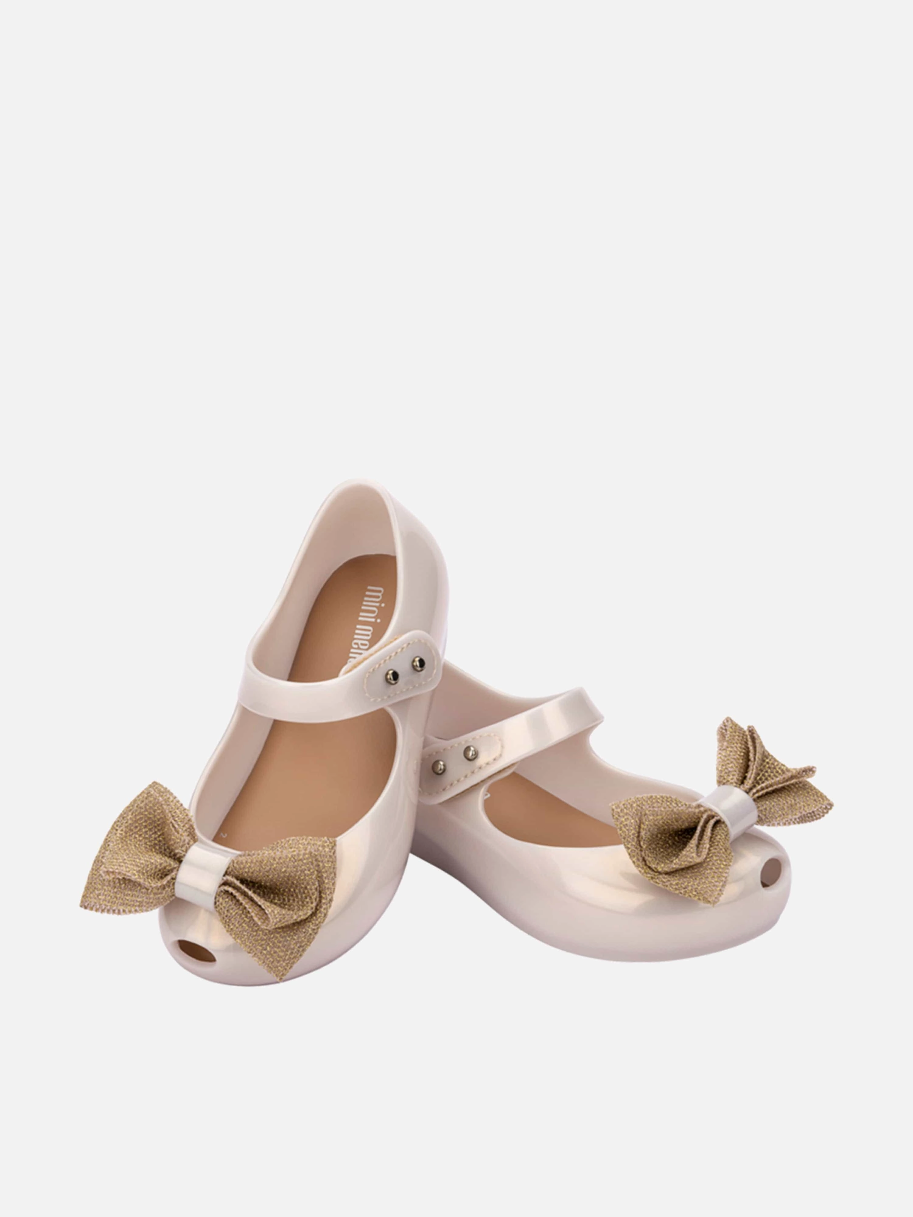 Mini Melissa Girls Ultragirl Sweet XII Shoes in Ivory Hot Pick Of The Day, Top Zipper