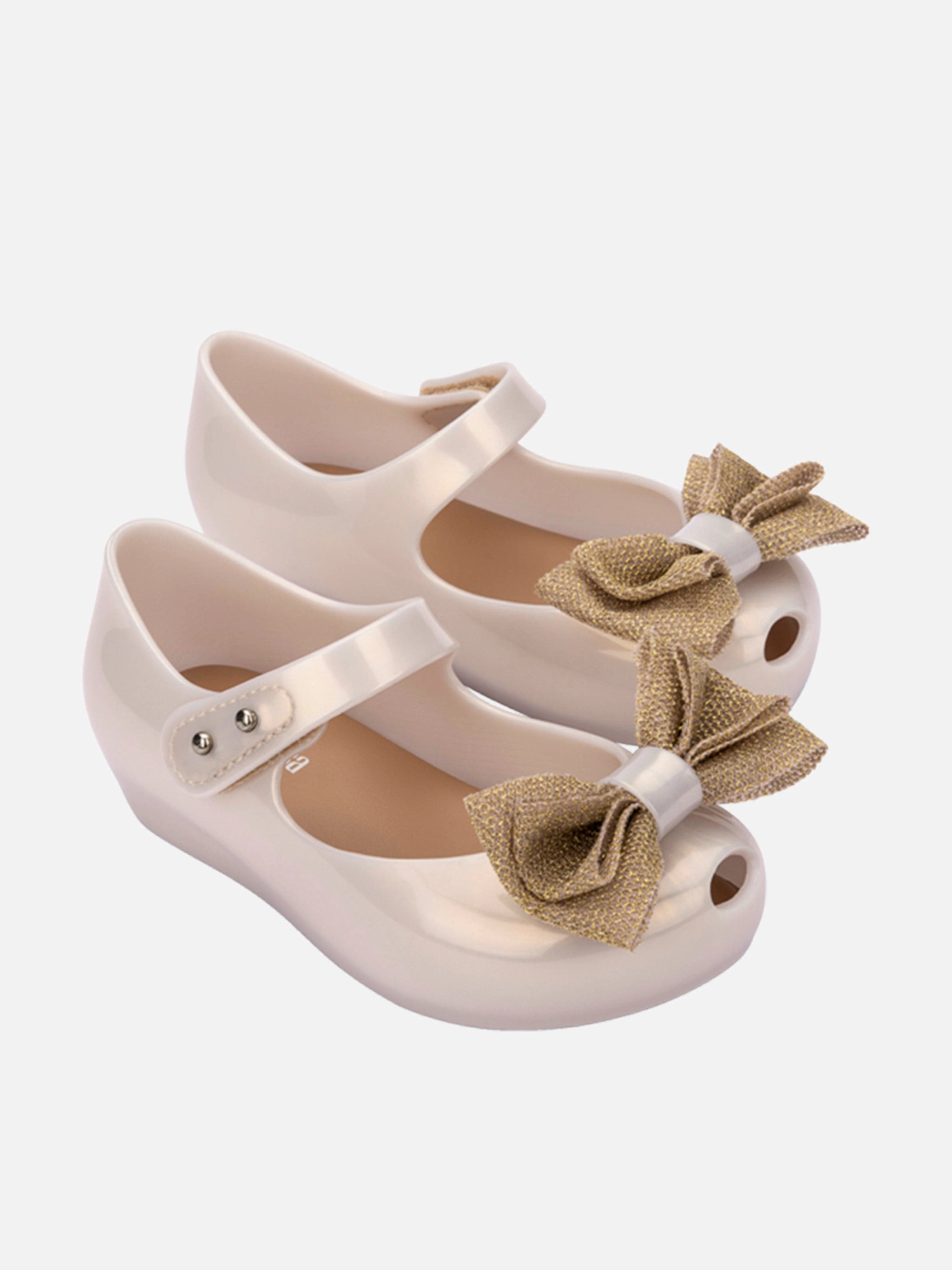 Mini Melissa Girls Ultragirl Sweet XII Shoes in Ivory Lining