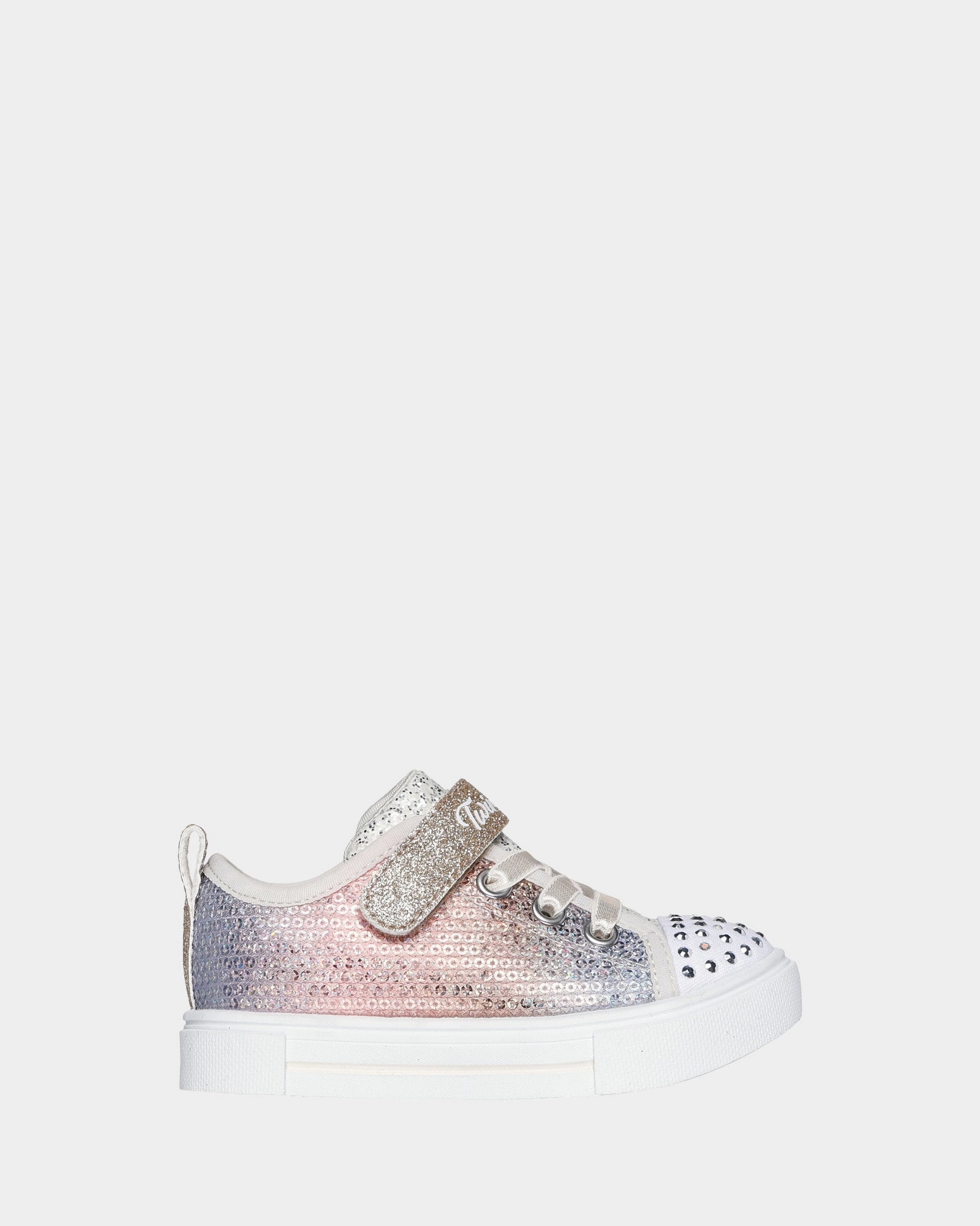 Now Trending 7-Day No-Return Reason Twinkle Toes Sparks Sequin Flash Infant Silver/Gold Glitter Professional Choice