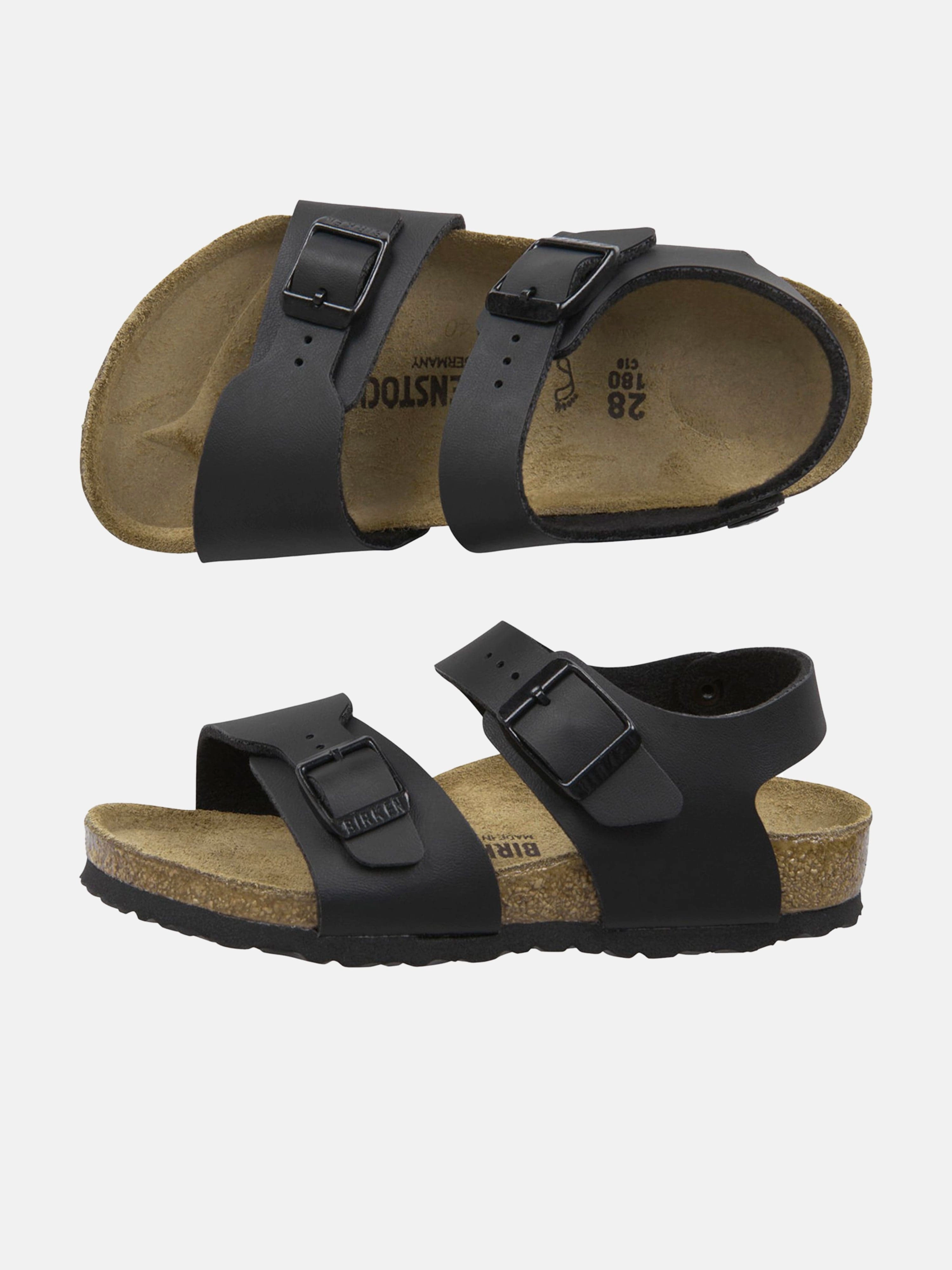 Style Delivered BIRKENSTOCK Kids New York Classic Sandals in Black Today Only Offer