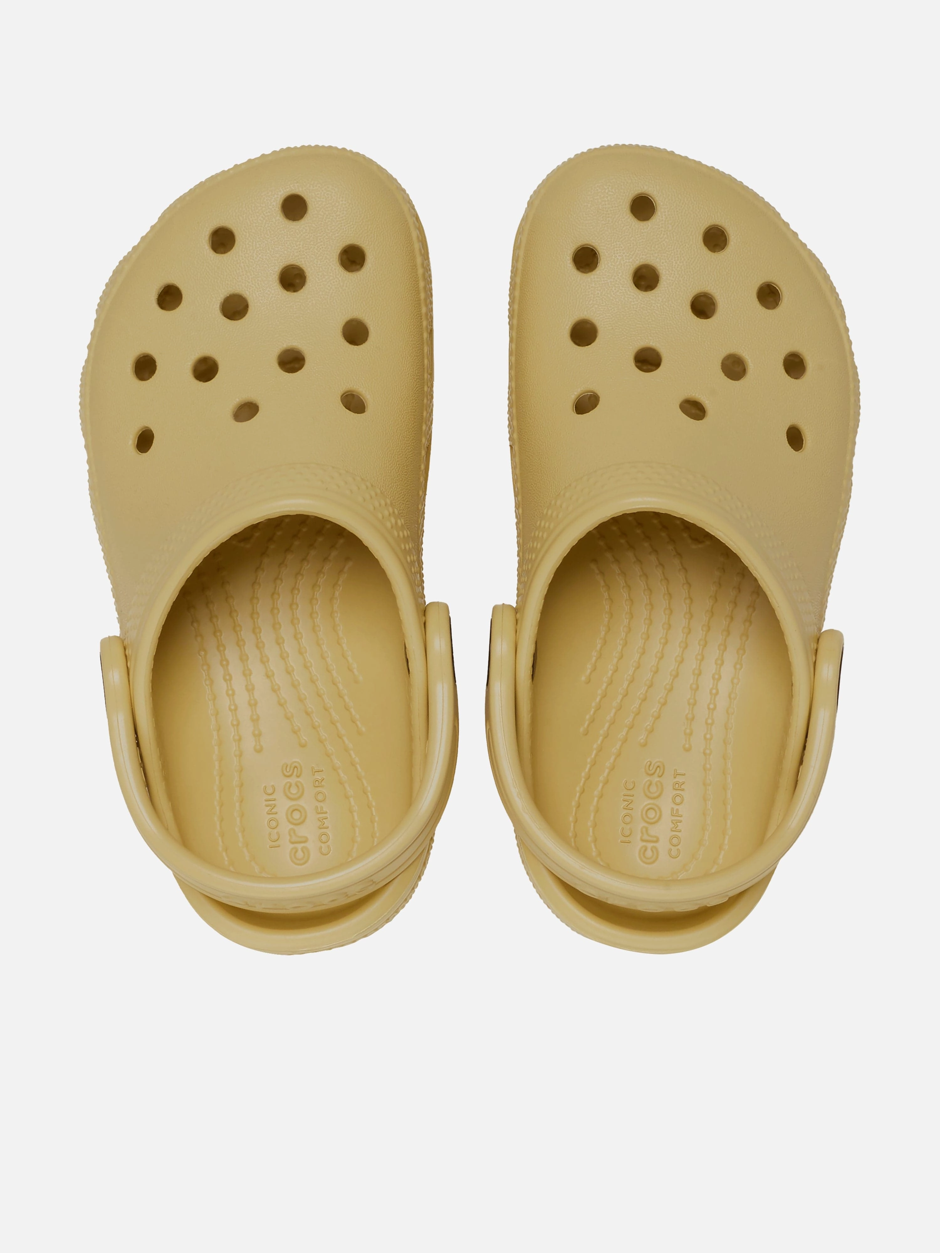 Built For Movement Crocs Kids Classic Clogs in Beige