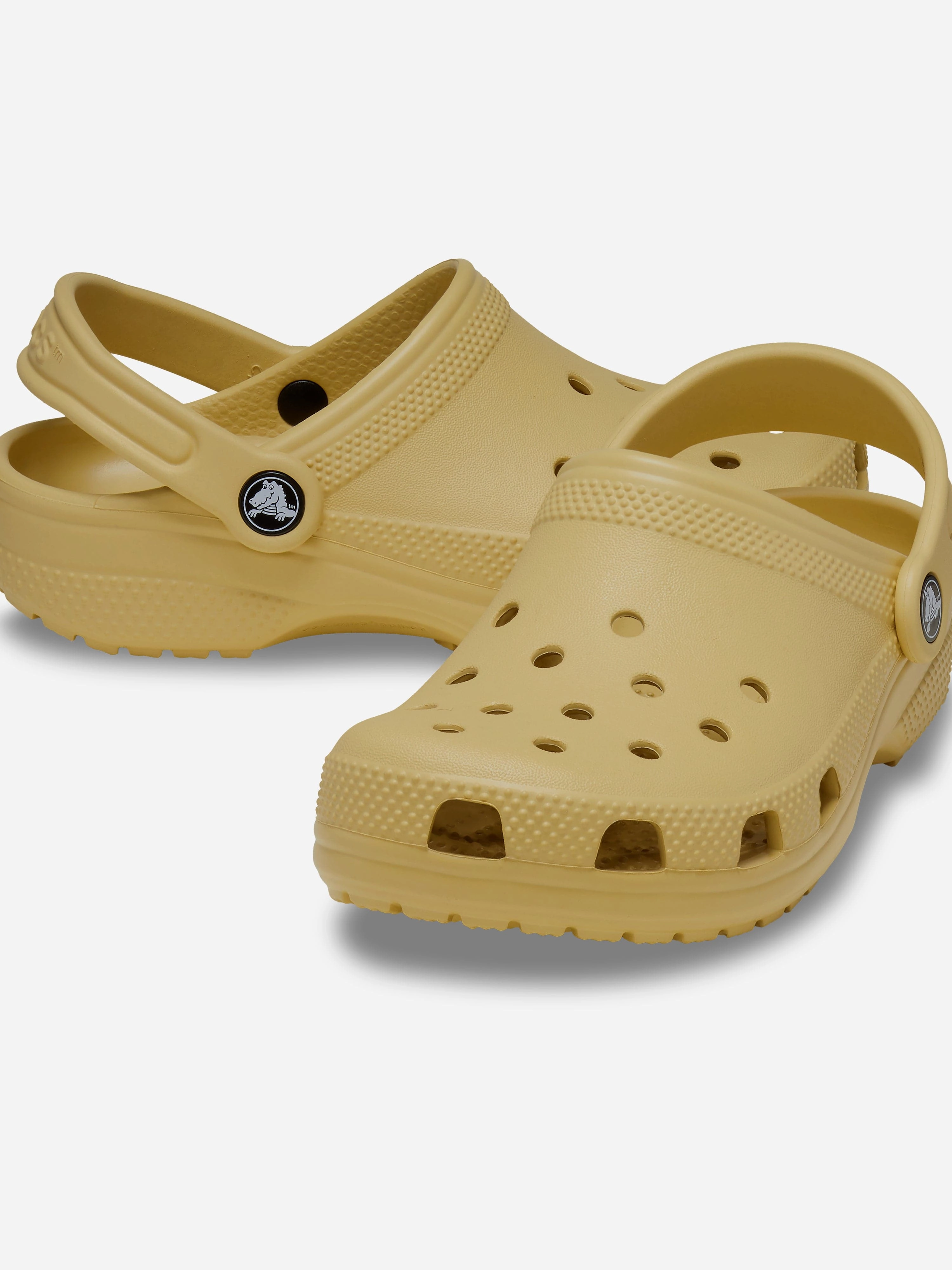 Be Unique, Shop Unique, Collapsible Crocs Kids Classic Clogs in Beige