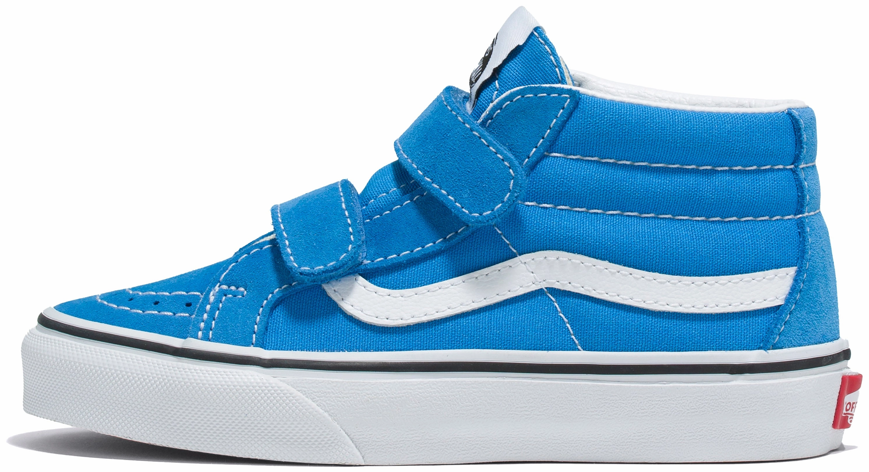 Vans Kids Sk8-Mid Reissue V Brilliant Blue Get It Before ItS Gone, Reinforced Base, Fan Favorite
