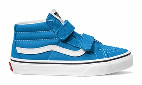 Act Fast Vans Kids Sk8-Mid Reissue V Brilliant Blue Personalized Goodie Smart Looks