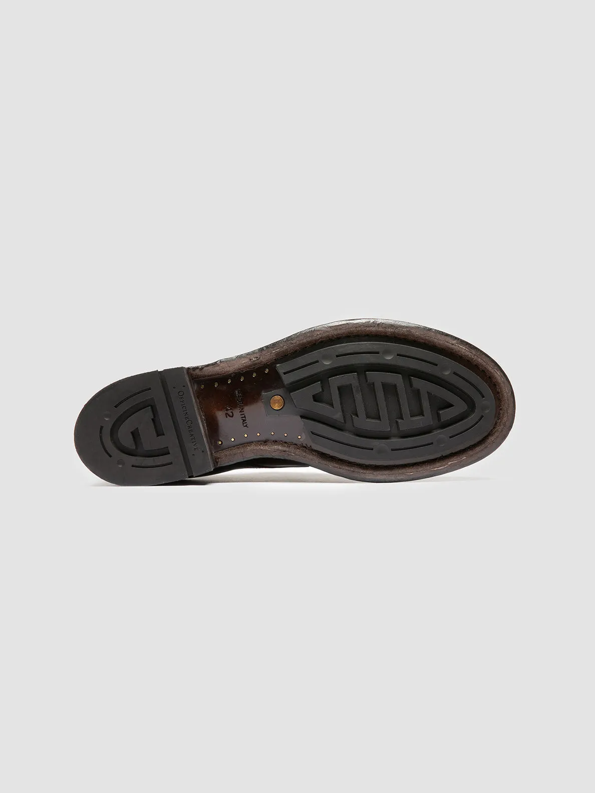 ADMIRAL 008 - Burgundy Leather Derby Shoes