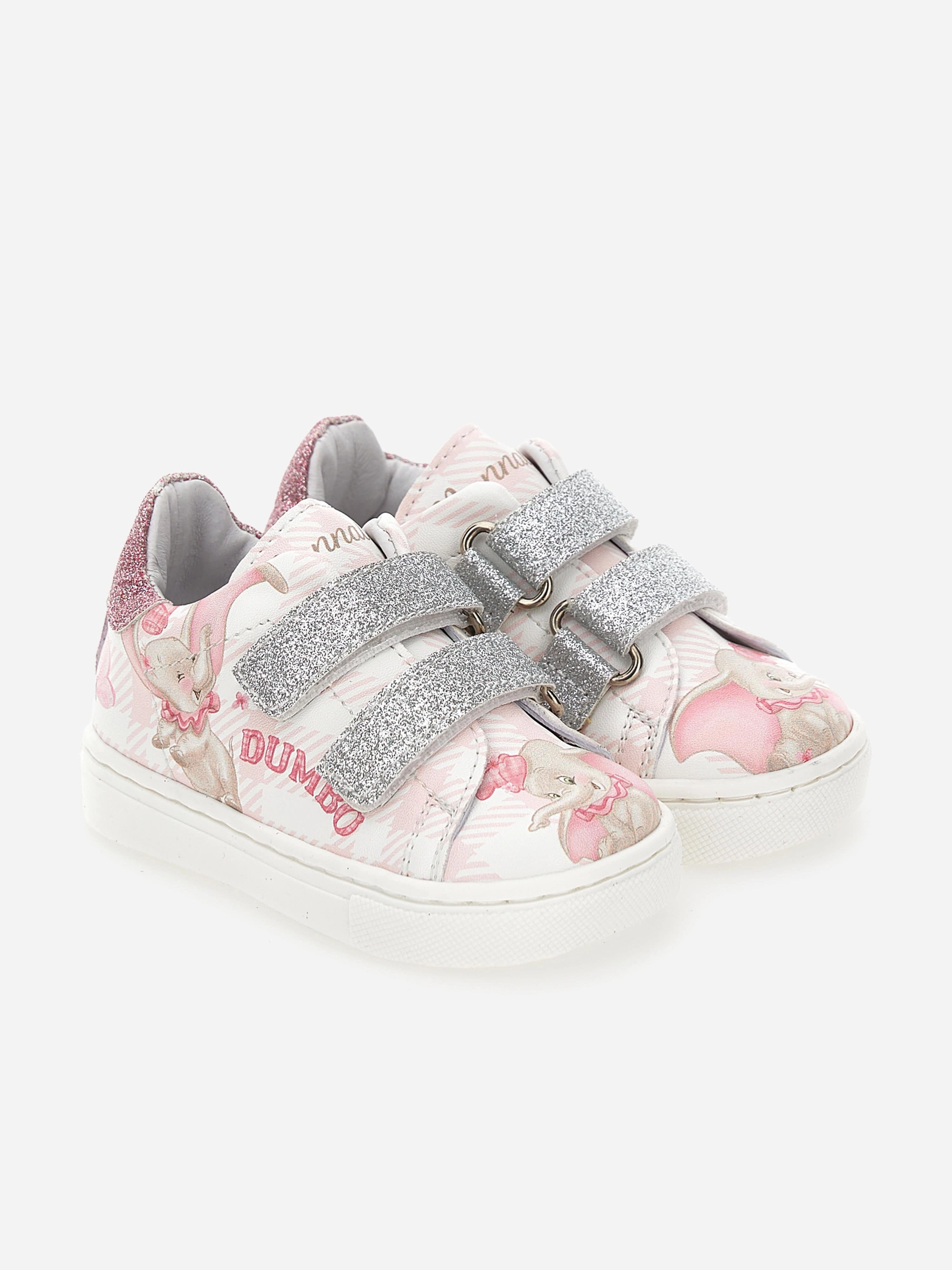 Trusted Quality Monnalisa Girls Disney Dumbo Glitter Trainers in Pink Minimalist Vibe