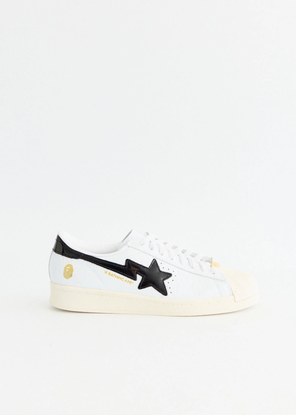 Lining Advanced feature discount x BAPE Superstar Sneakers Save More Embossed Leather