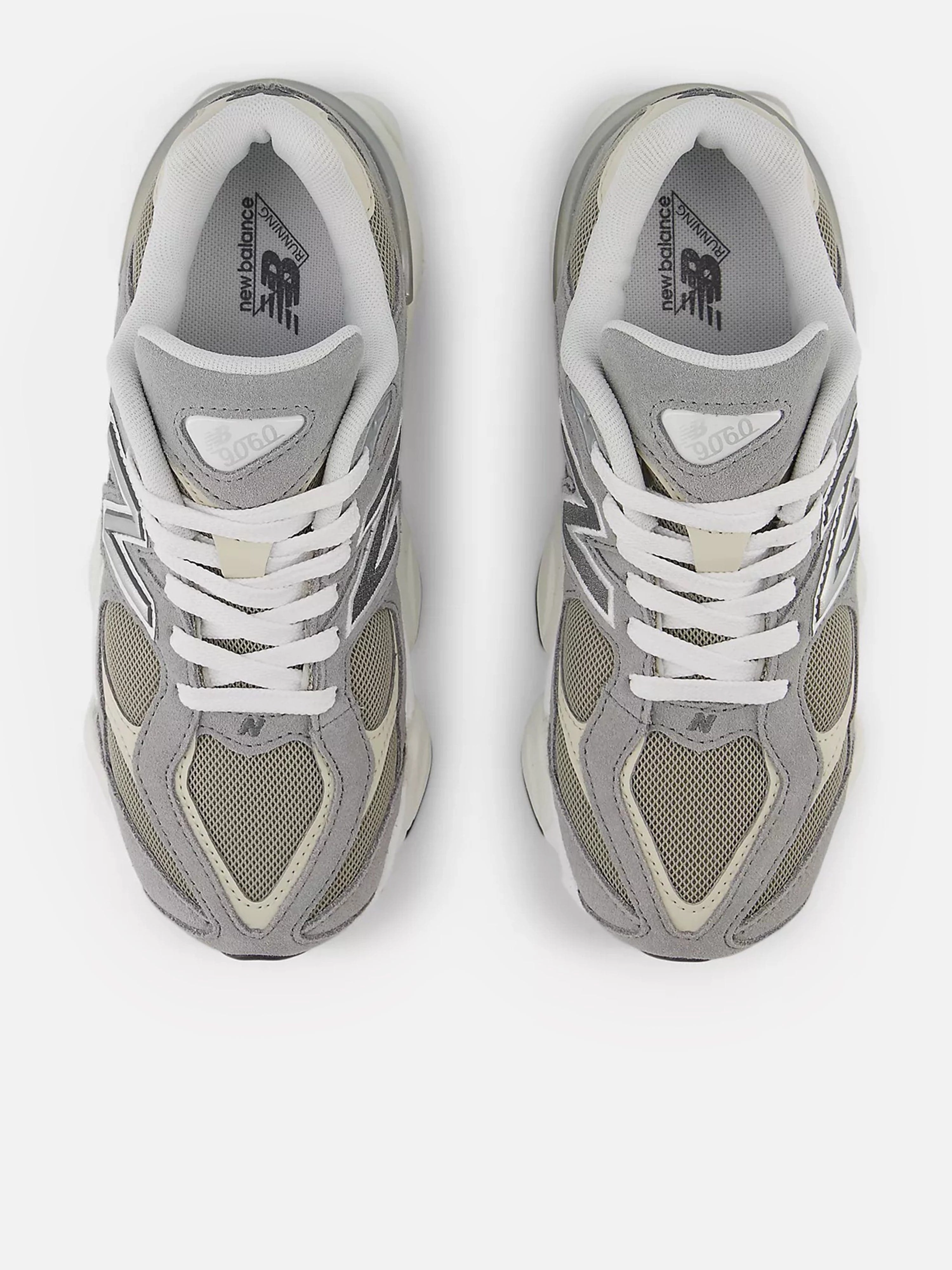 Kids 9060 Trainers in Grey Perfect For Daily Use, Vegan Leather Shoulder Bag