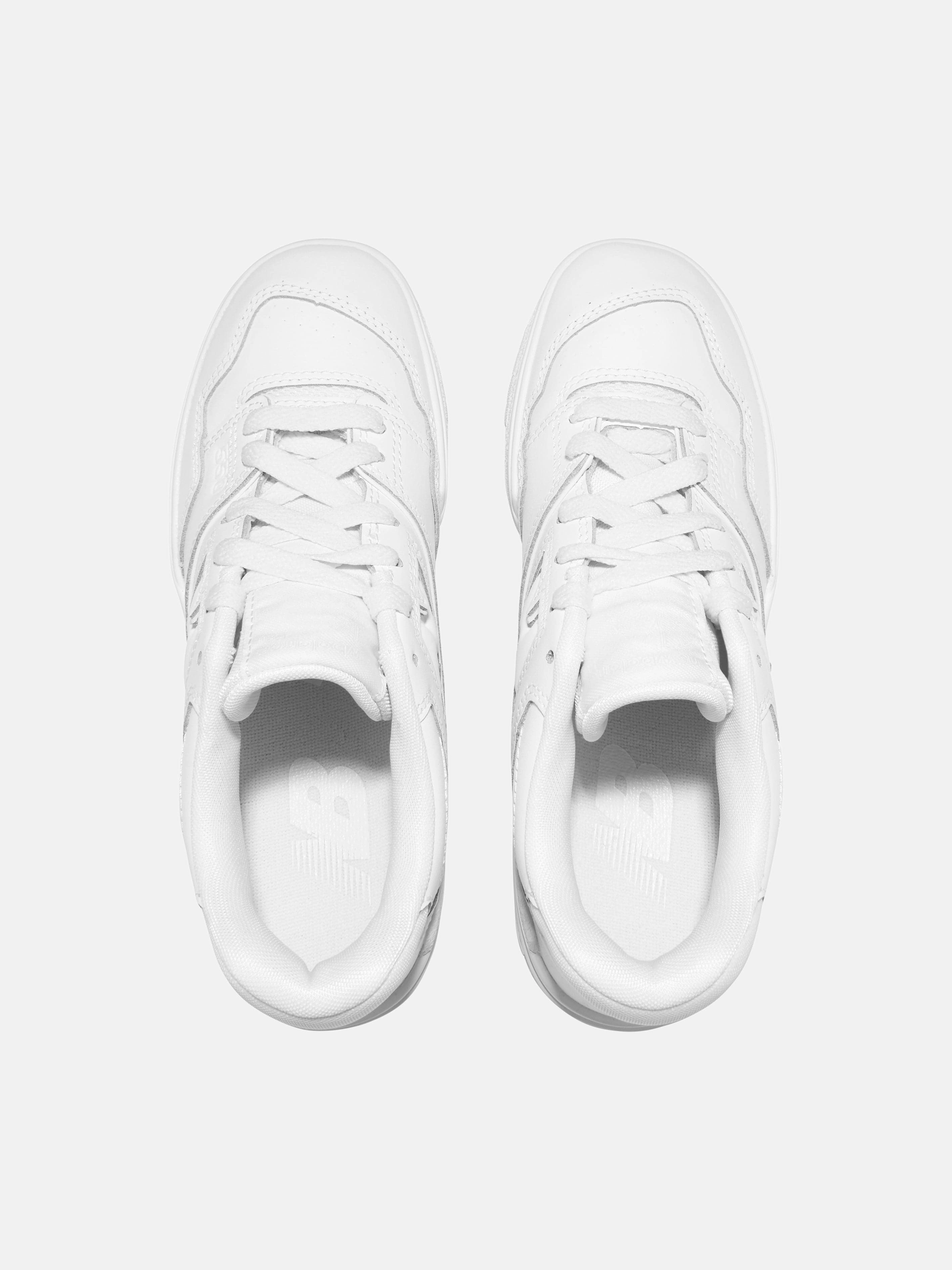 New Balance Kids 550 Lace Up Logo Trainers in White Canvas Tote With Zipper, Fits Every Occasion, Superior Materials