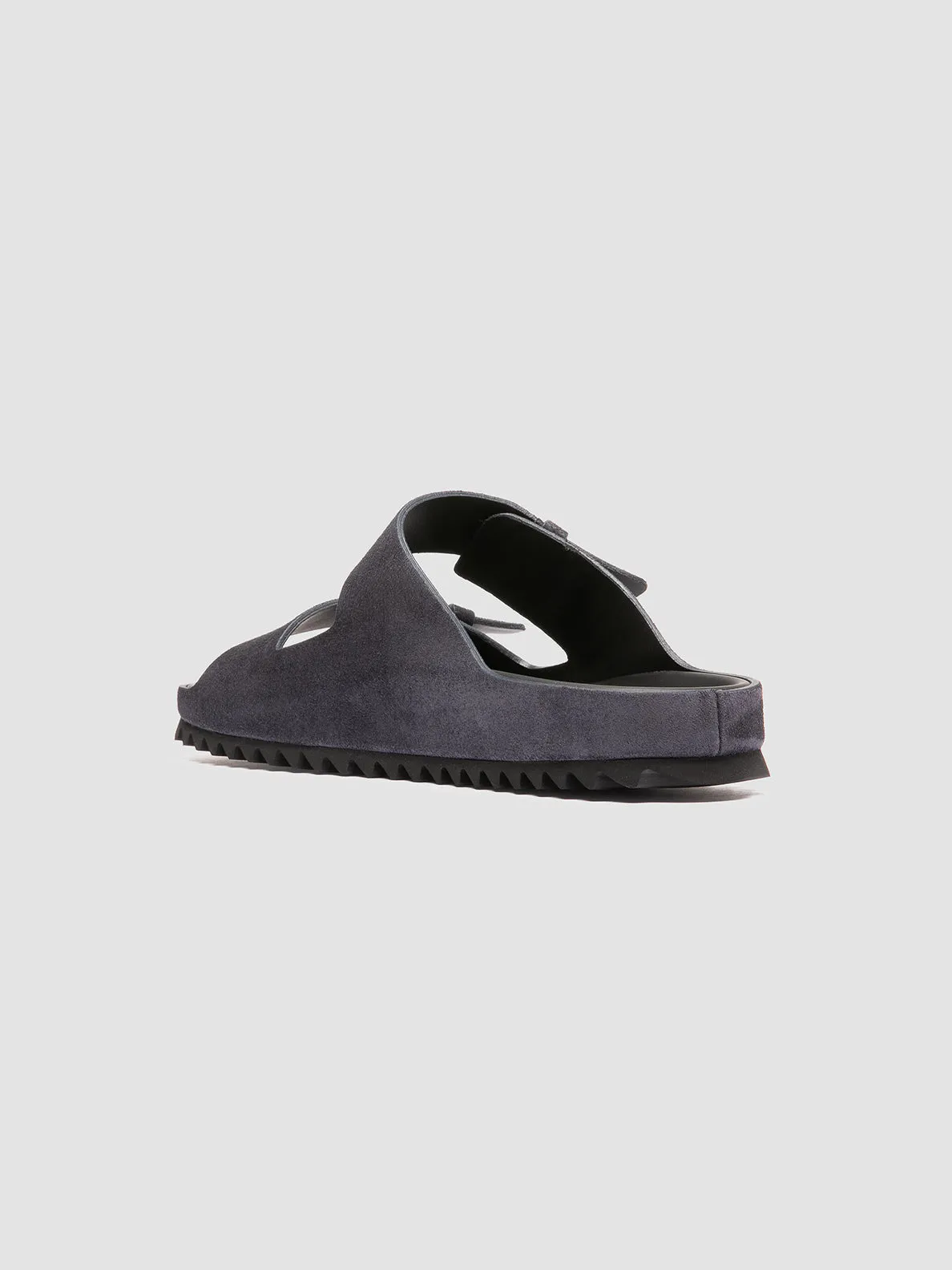 AGOR 010 - Navy Suede Slide Sandals