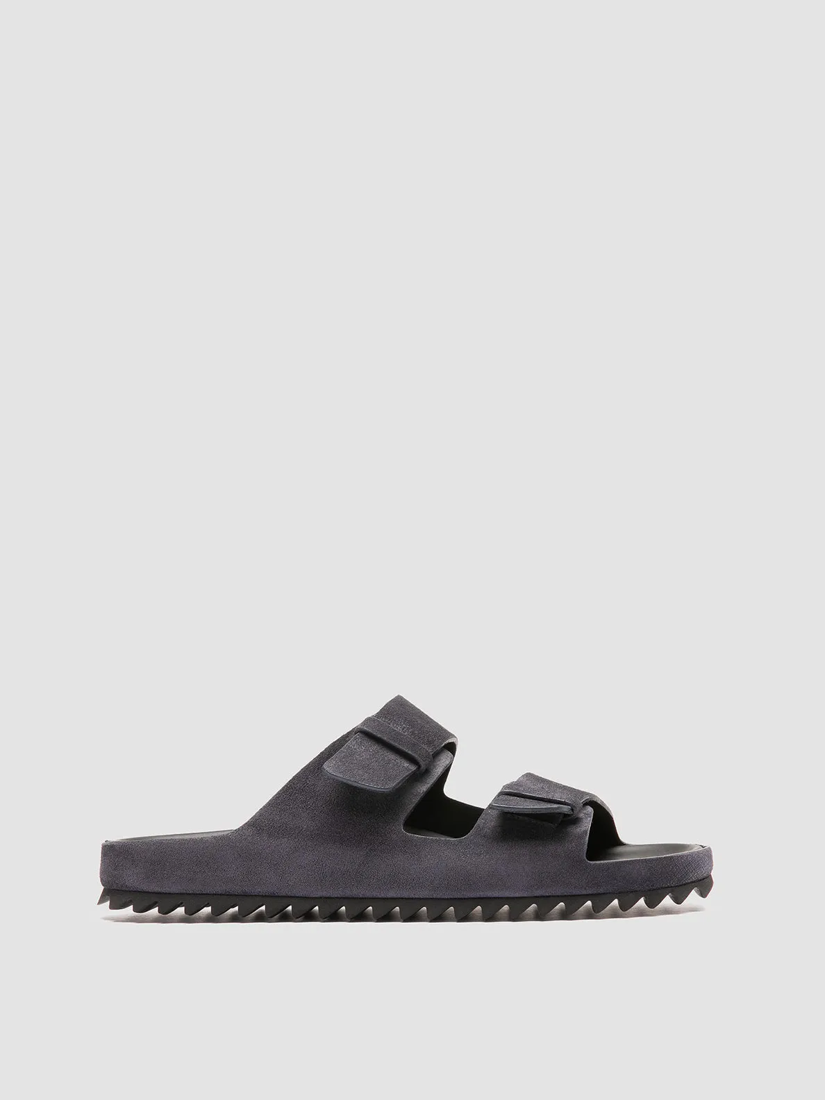 AGOR 010 - Navy Suede Slide Sandals