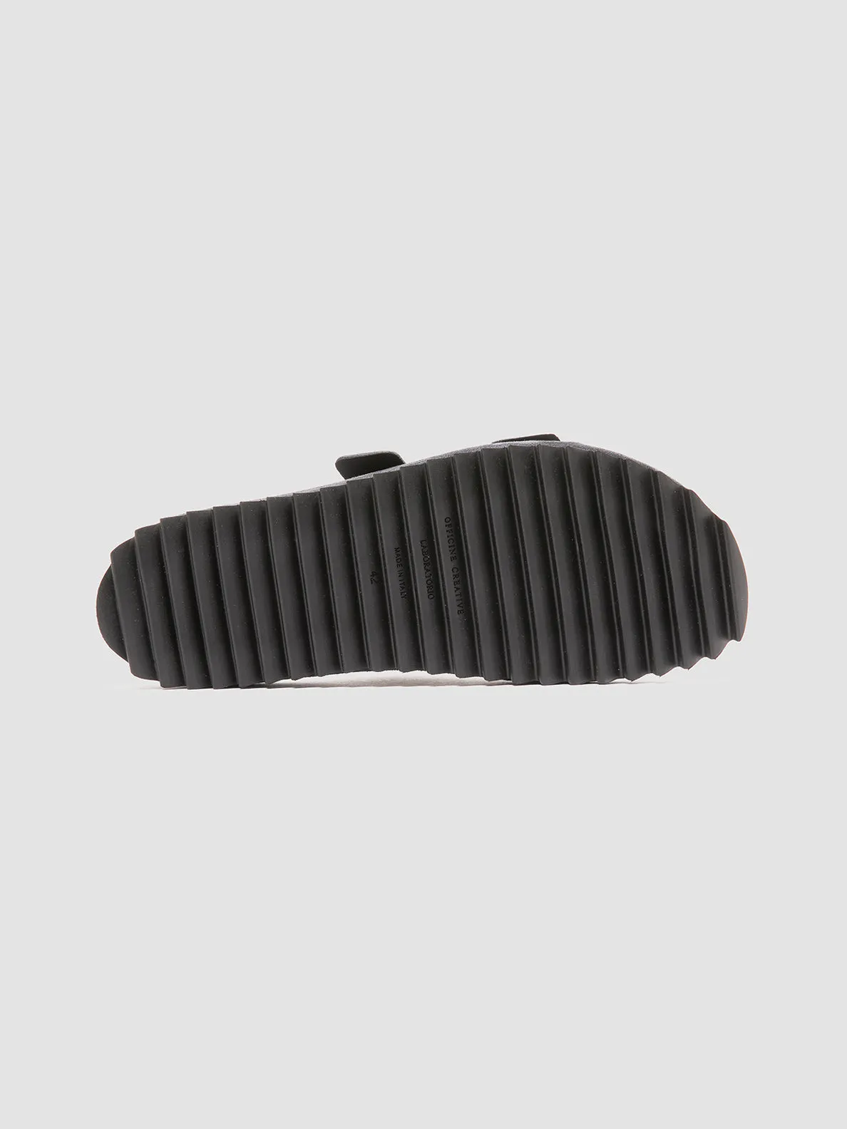 AGOR 010 - Navy Suede Slide Sandals