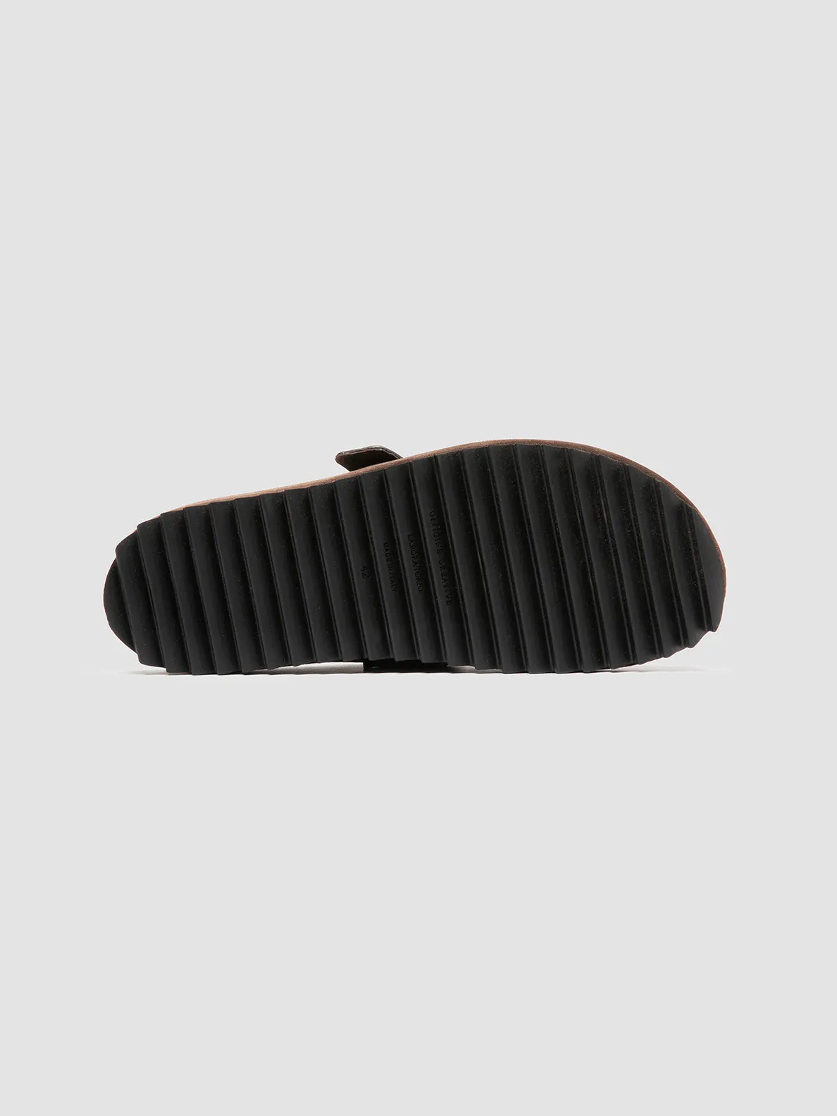 AGOR 012 - Dark Brown Suede Mule Sandals