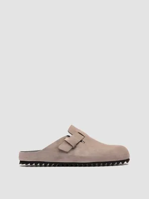 AGOR 012 - Grey Suede Mule Sandals