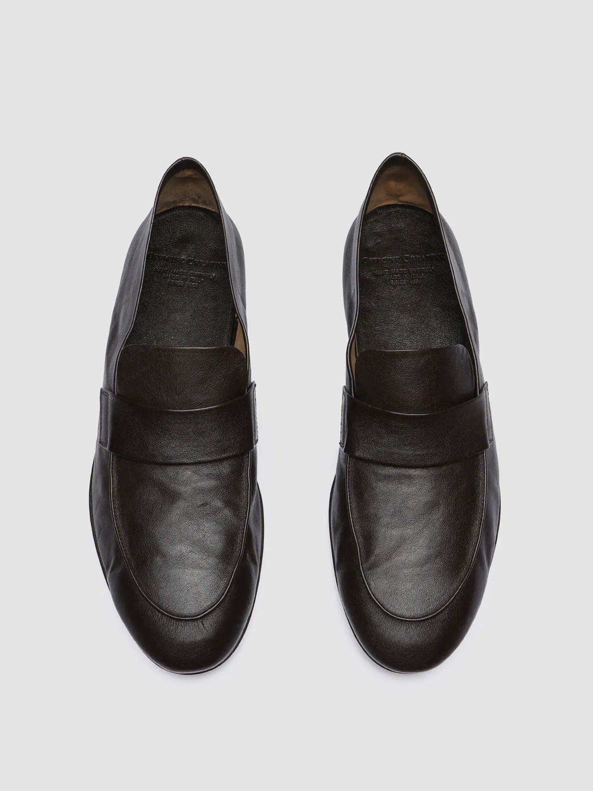 AIRTO 001 - Dark Brown Leather Penny Loafers