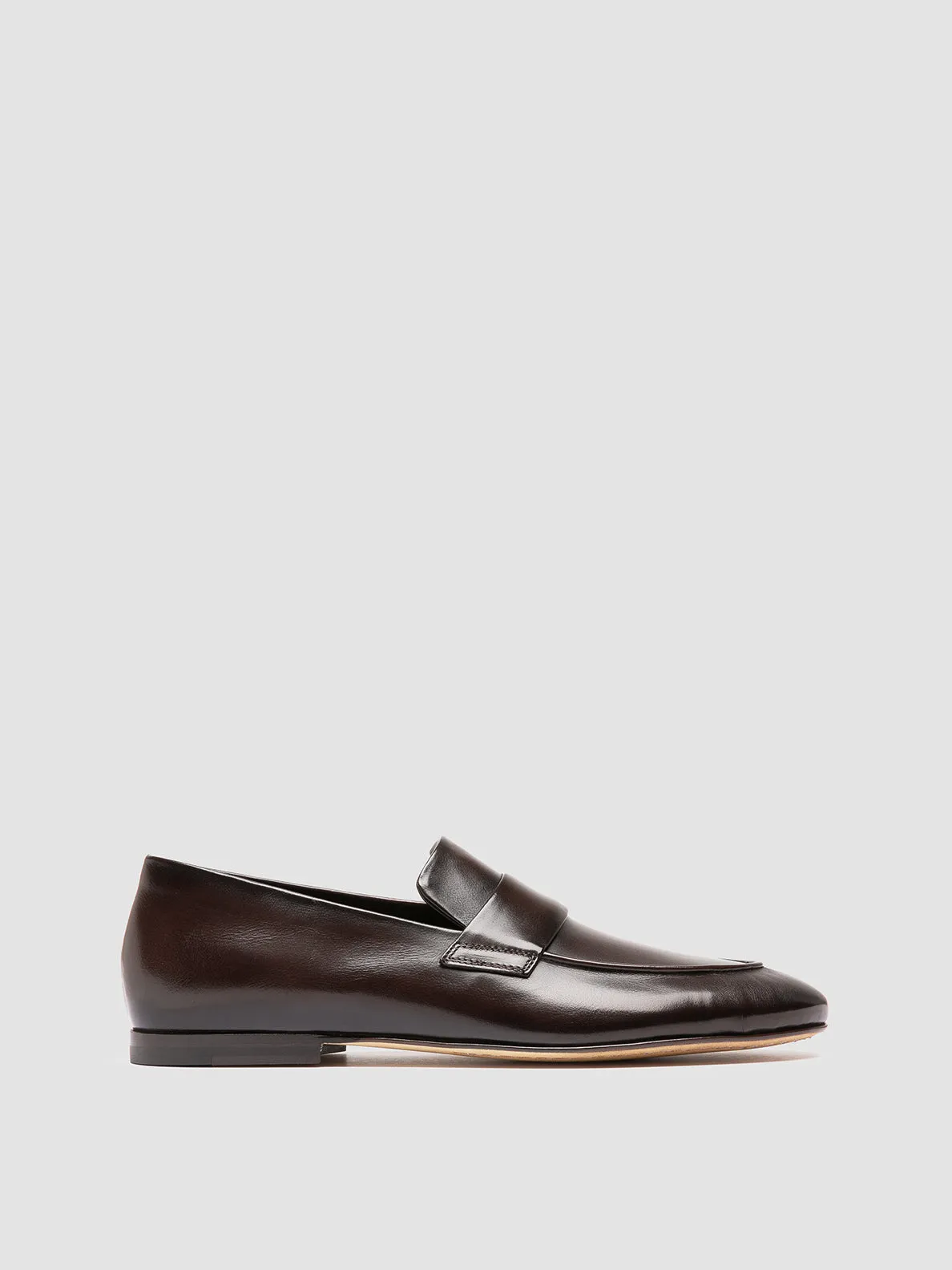 AIRTO 001 - Dark Brown Leather Penny Loafers