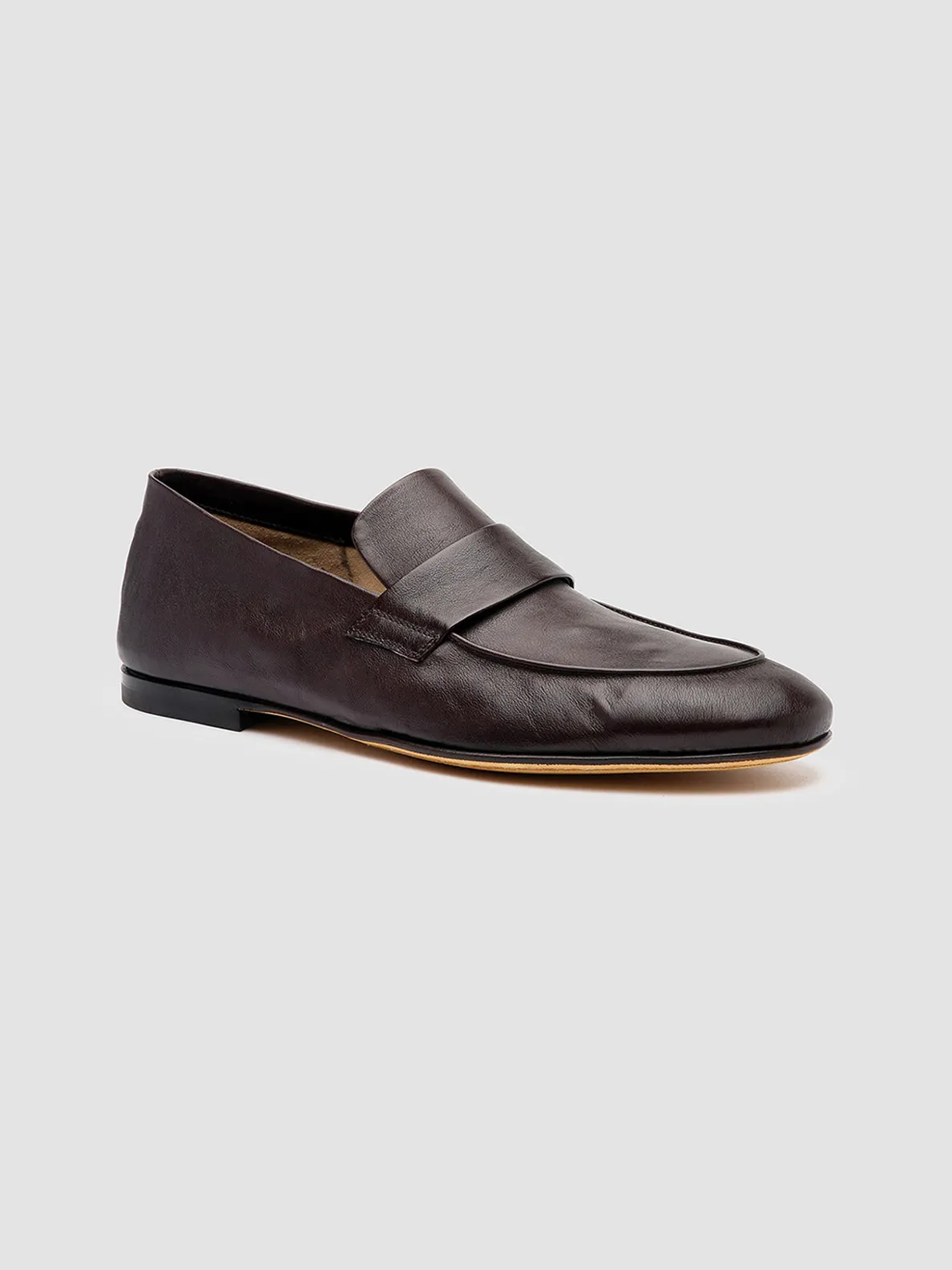AIRTO 001 - Dark Brown Leather Penny Loafers