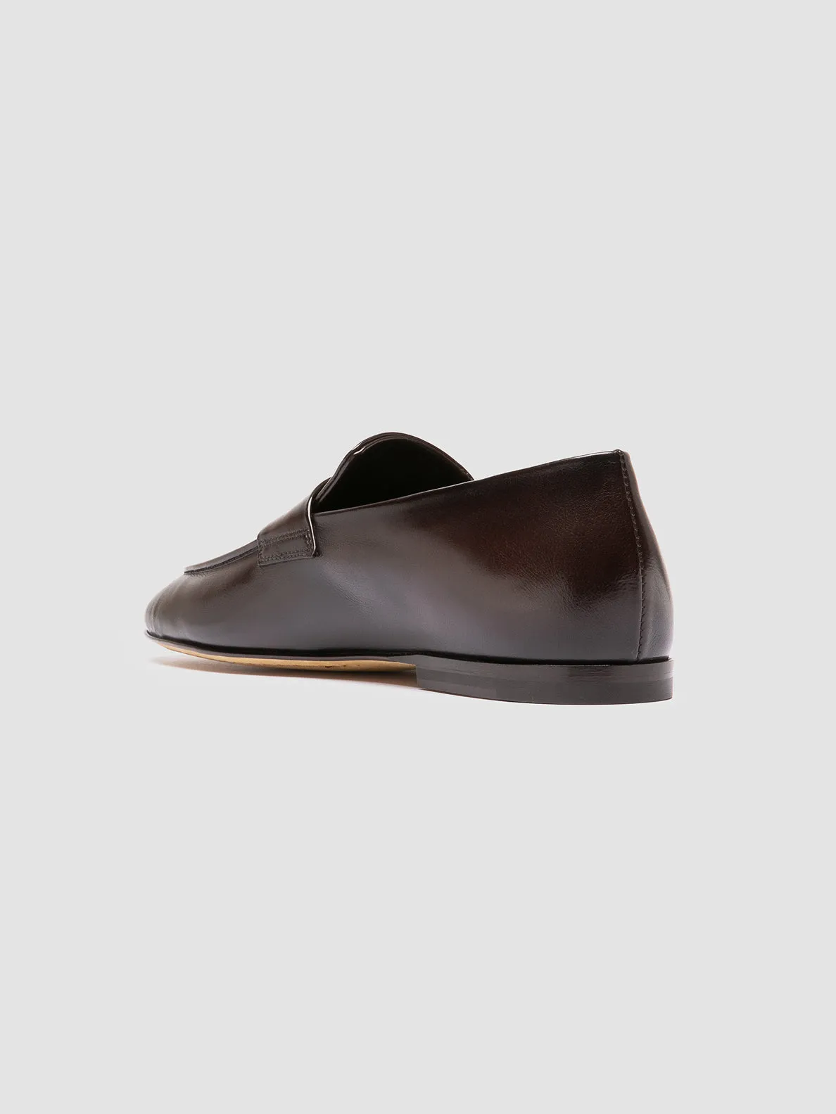 AIRTO 001 - Dark Brown Leather Penny Loafers