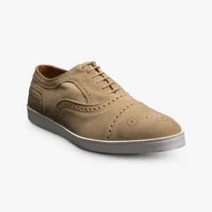 Allen Edmonds Strand 4323 Oxford Men's US 7.5 Beige Suede Dress Sneaker KHD907