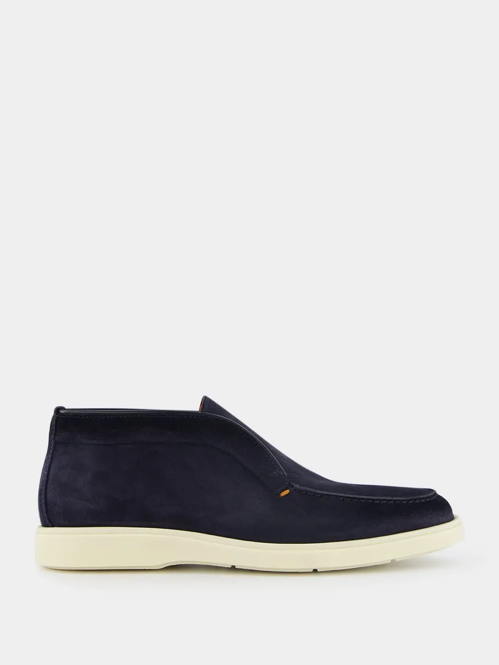 Almond-Toe Suede Boots