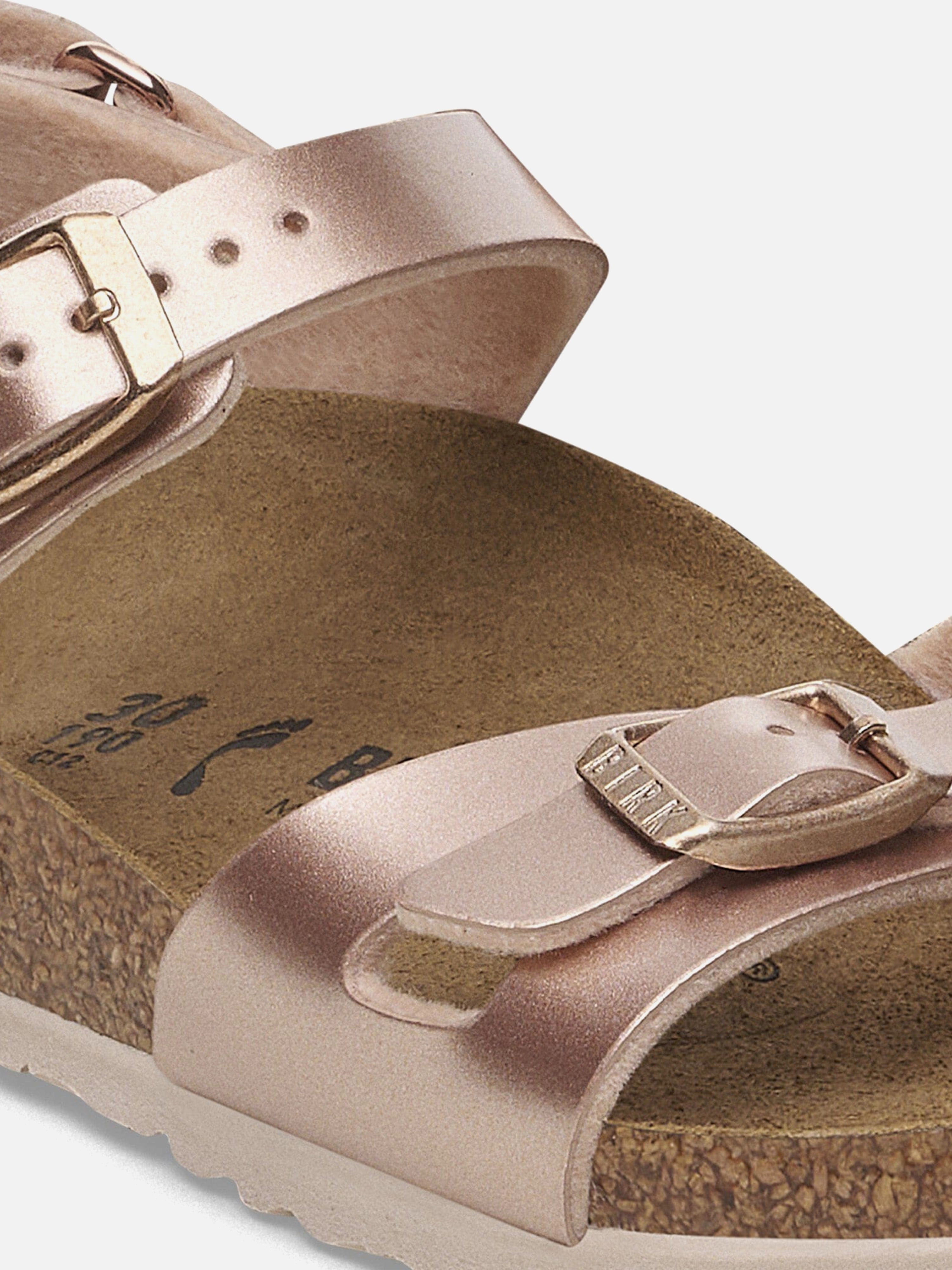 Ultimate Convenience BIRKENSTOCK Girls Rio AS Metallic Sandals in Pink From Desk To Dinner