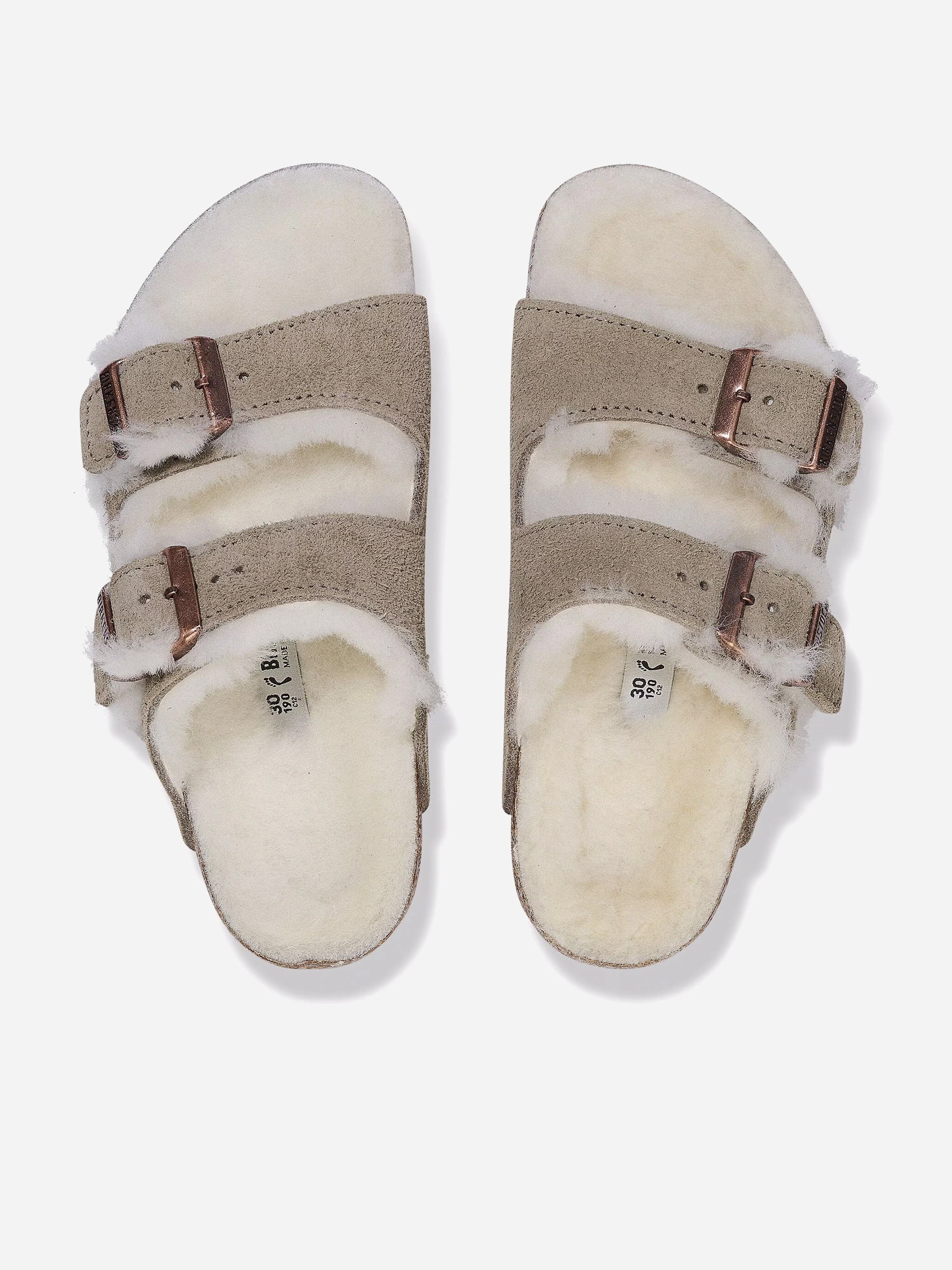 Quick Access Features BIRKENSTOCK Kids Arizona Shearling Sandals in Beige Mini Handbag For Evening Events