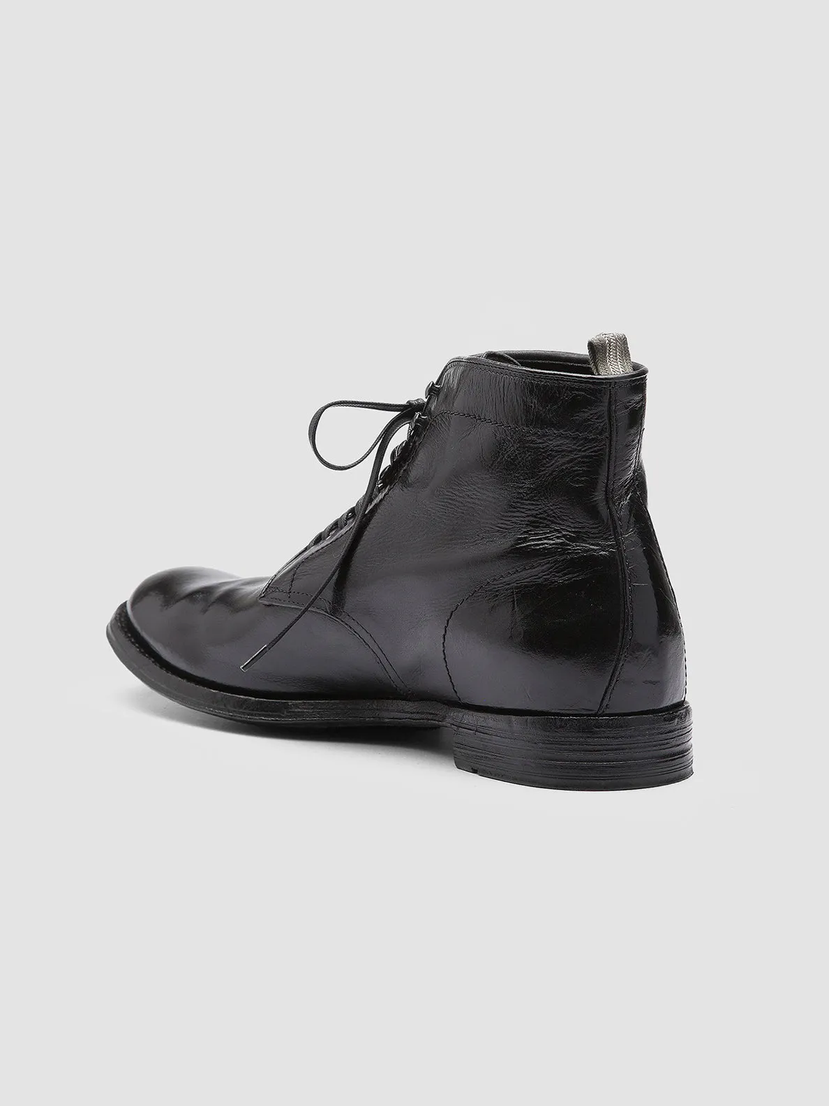 ANATOMIA 013 - Black Leather Ankle Boots