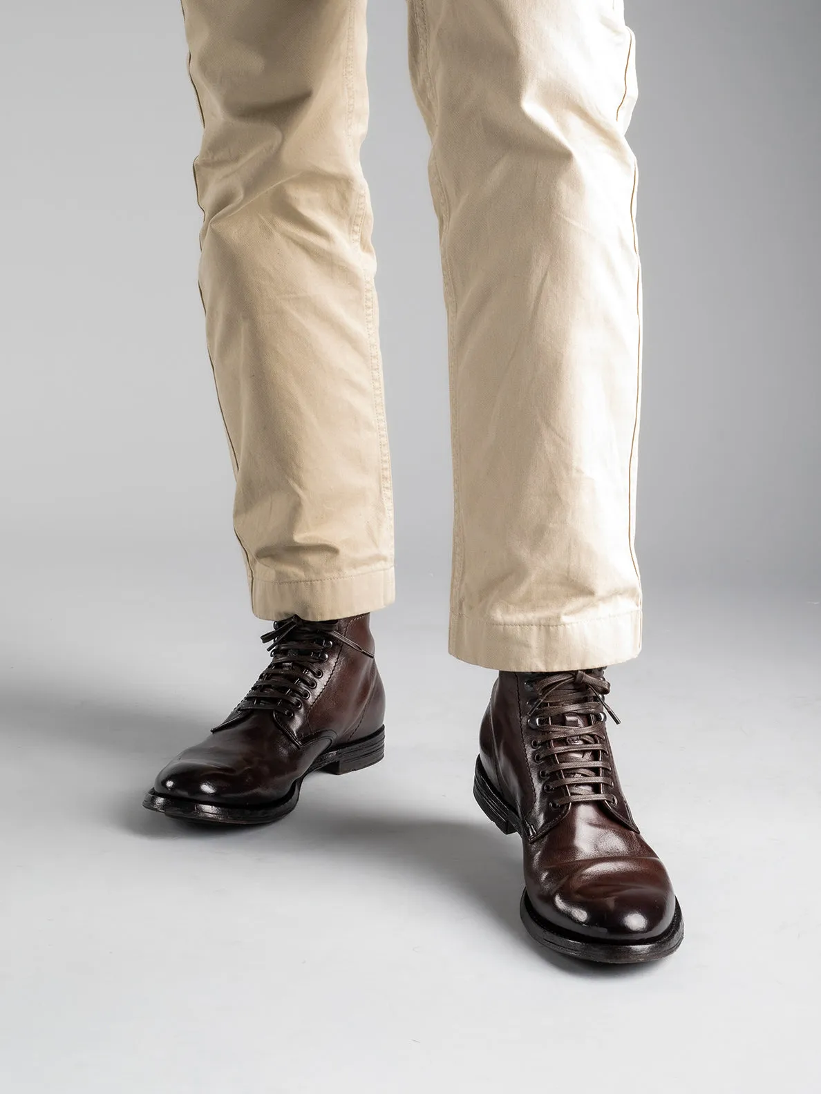 ANATOMIA 013 - Dark Brown Leather Ankle Boots