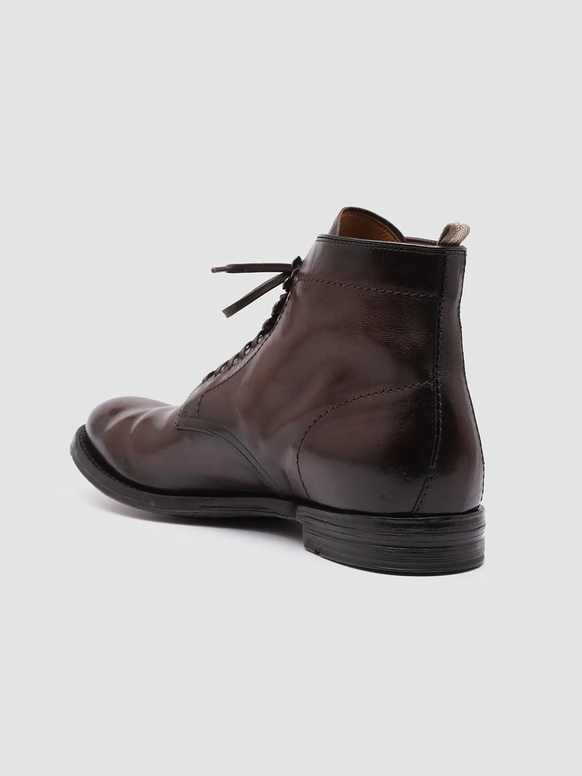 ANATOMIA 013 - Dark Brown Leather Ankle Boots