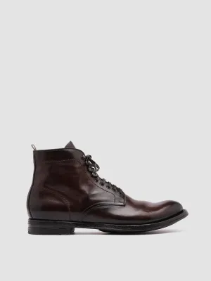 ANATOMIA 013 - Dark Brown Leather Ankle Boots