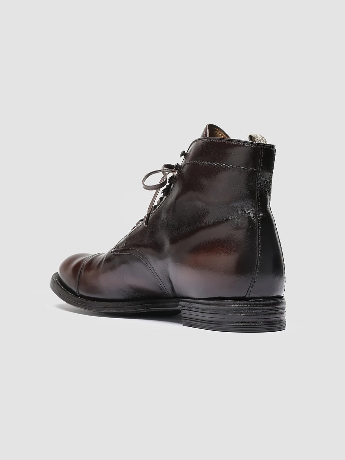 ANATOMIA 016 - Brown Leather Ankle Boots