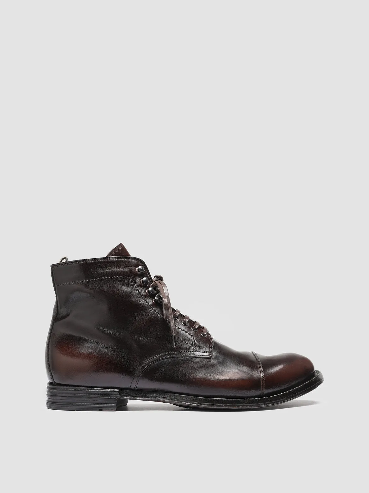ANATOMIA 016 - Brown Leather Ankle Boots