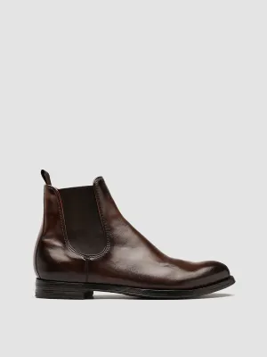 ANATOMIA 083 - Dark Brown Leather Chelsea Boots