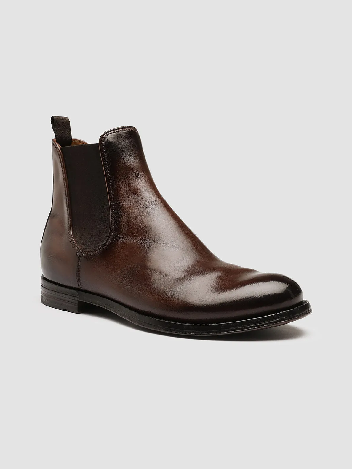 ANATOMIA 083 - Dark Brown Leather Chelsea Boots