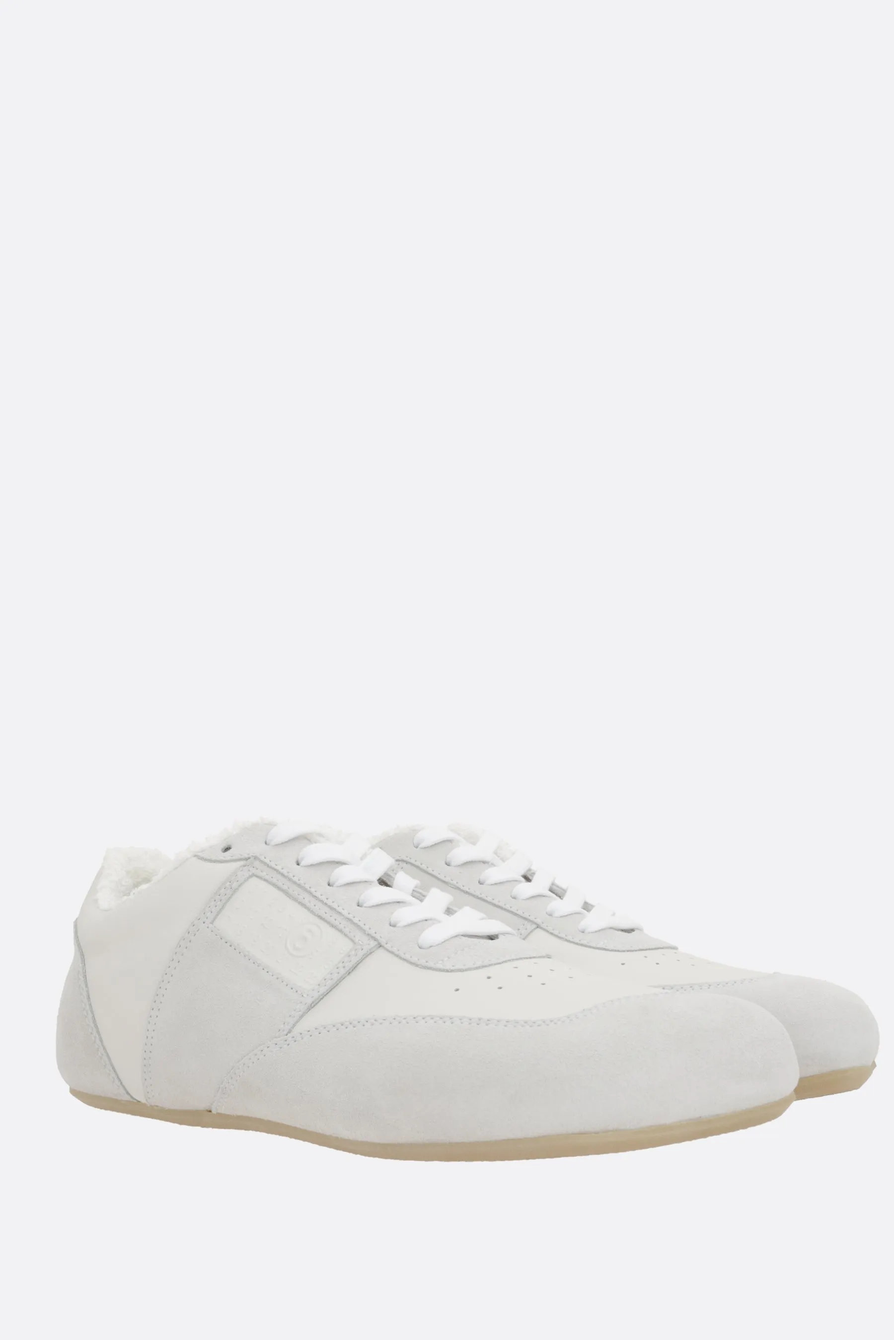 Anatomic sneakers in smooth leather and suede