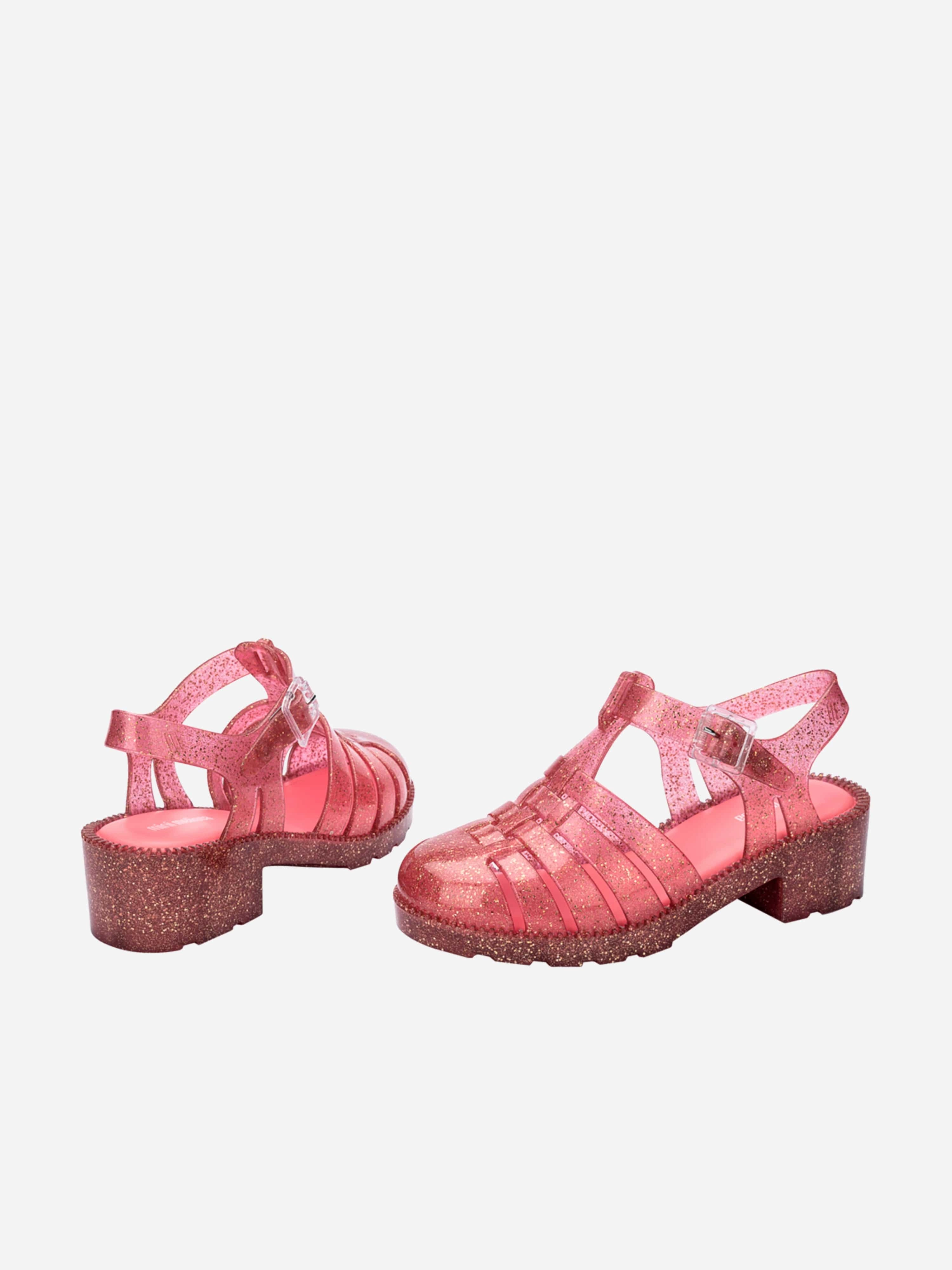 Wear It Anywhere Girls Possession Heel Sandals in Pink Quilted Leather Clutch