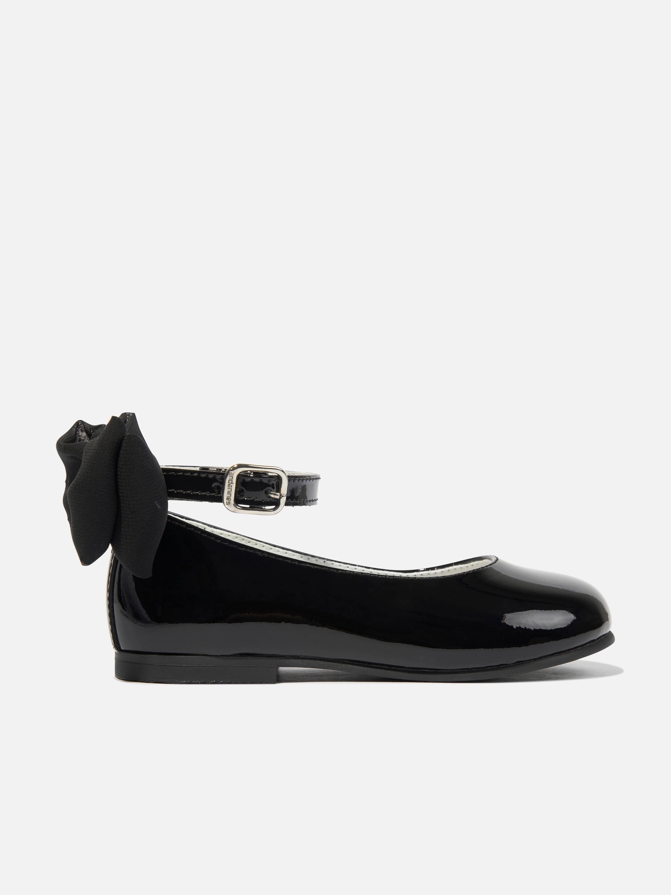 Anniversary sale Andanines Girls Patent Leather Bow Shoes in Black Original Product Click For Details