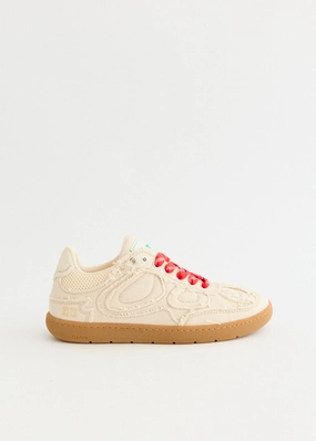 Annual ceremony 08 Canvas Raw Edge Sneakers Classic color offer Branded, Refined Look
