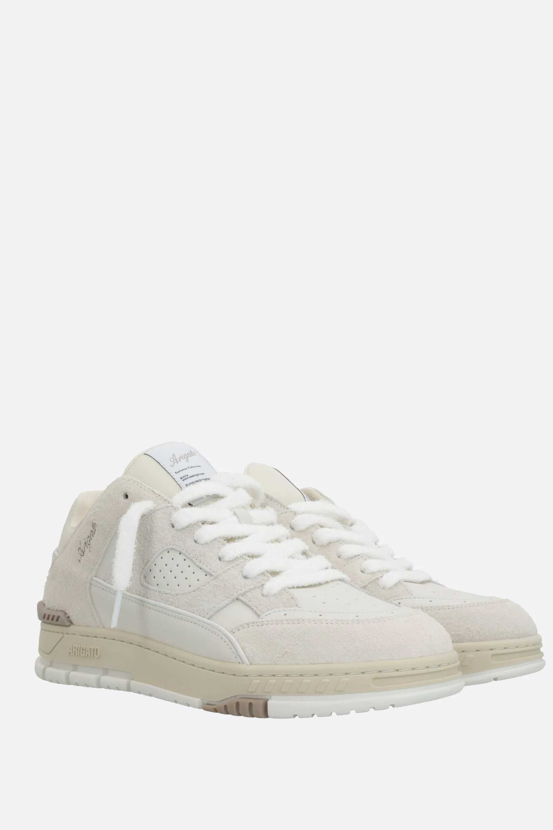 Area Lo Fluffy sneakers in smooth leather and suede