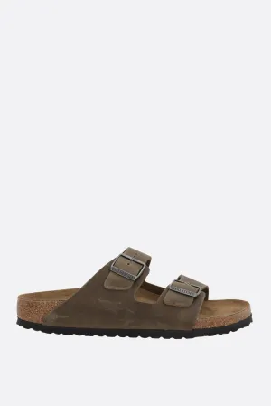 Arizona BS flat sandals in oiled leather (Narrow Fit)