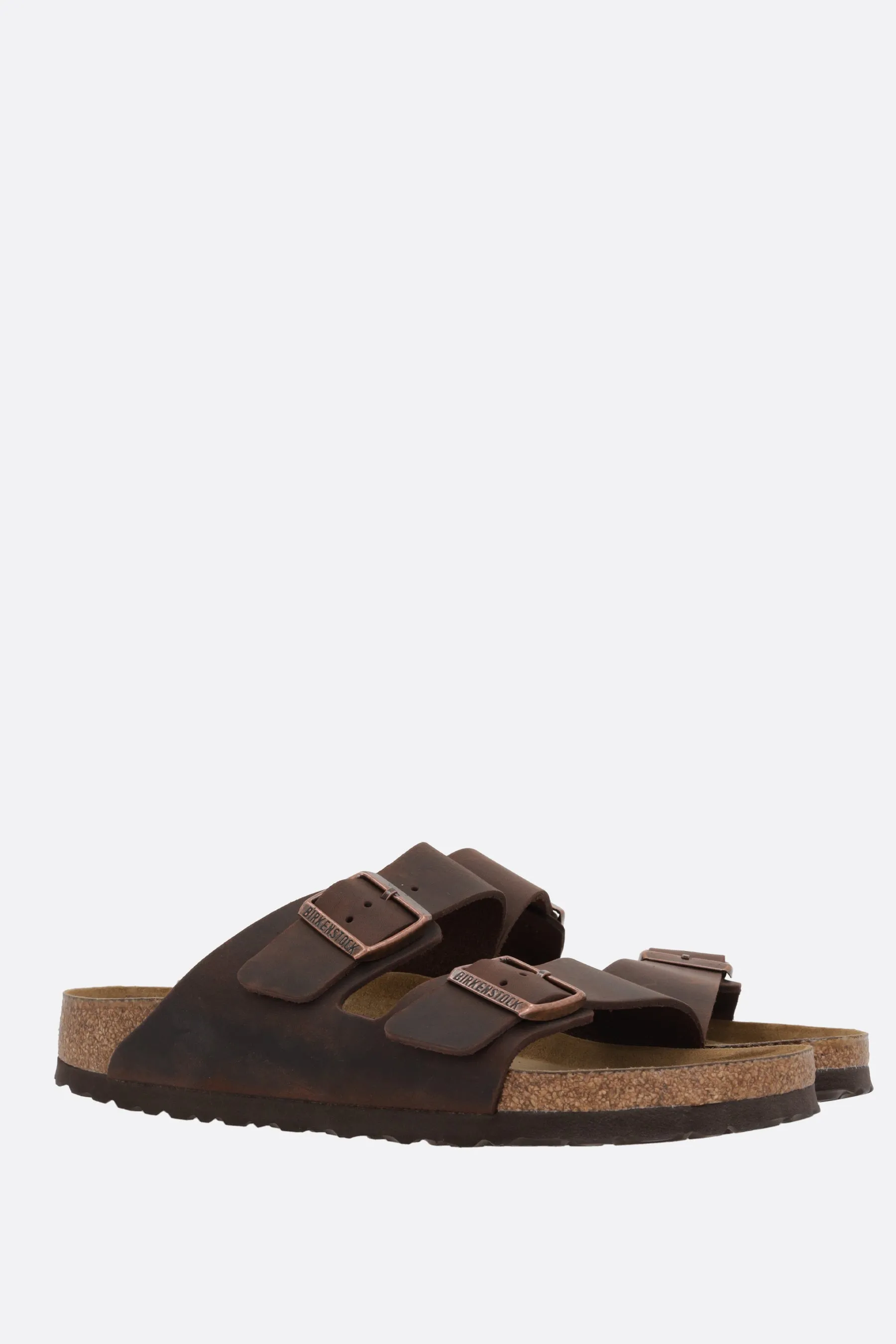 Arizona BS oiled leather flat sandals (Narrow Fit)