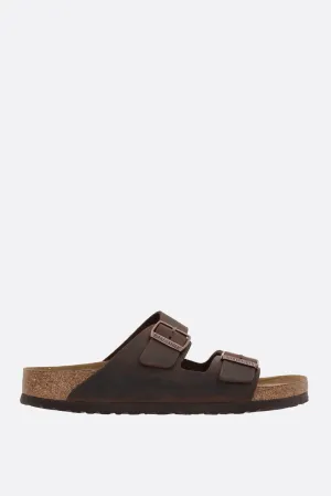 Arizona BS oiled leather flat sandals (Narrow Fit)